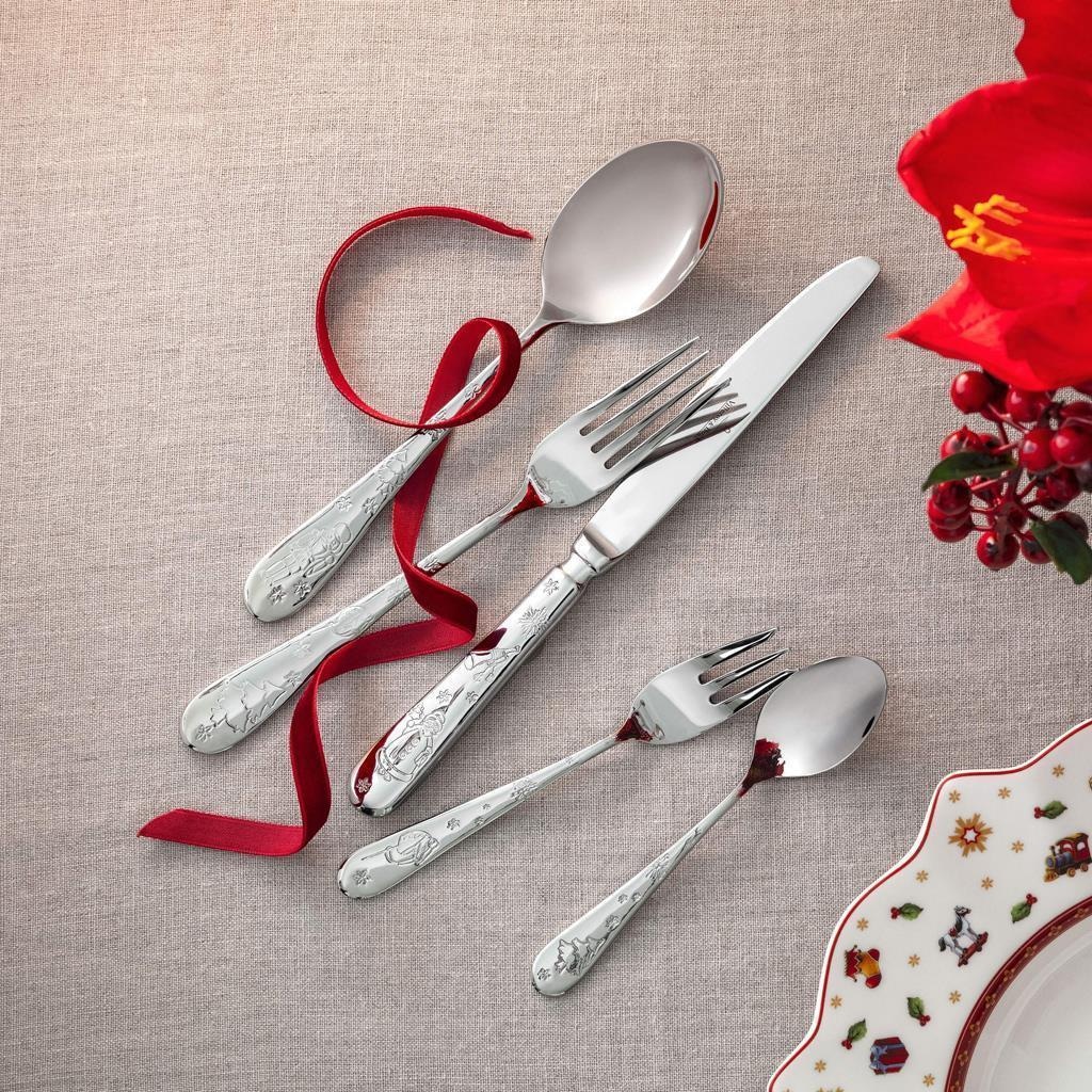 Villeroy & Boch Besteck-Set »Tafelbesteck für 6 Personen Toy's Delight 180er Set silber« Spülmaschinenfest