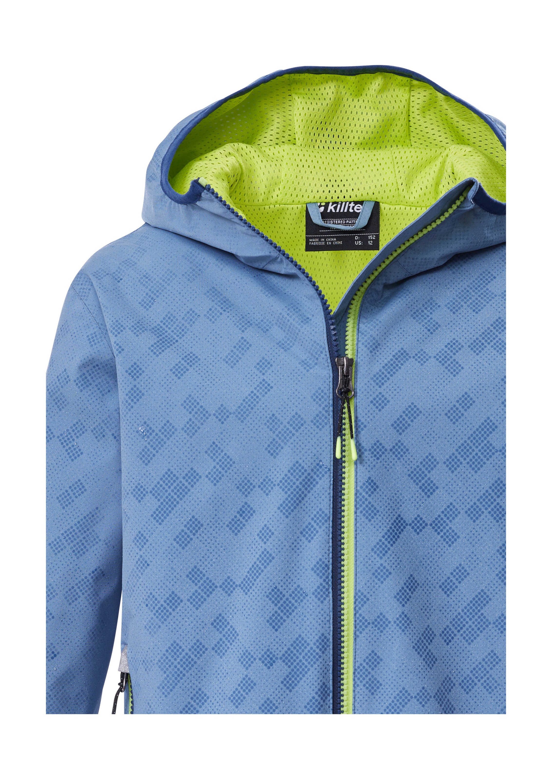 Killtec Funktionsjacke »KOS 145 BYS JCKT« Kinderjacke mit Magic Print, wasserdicht, Kapuze, Kinnschutz