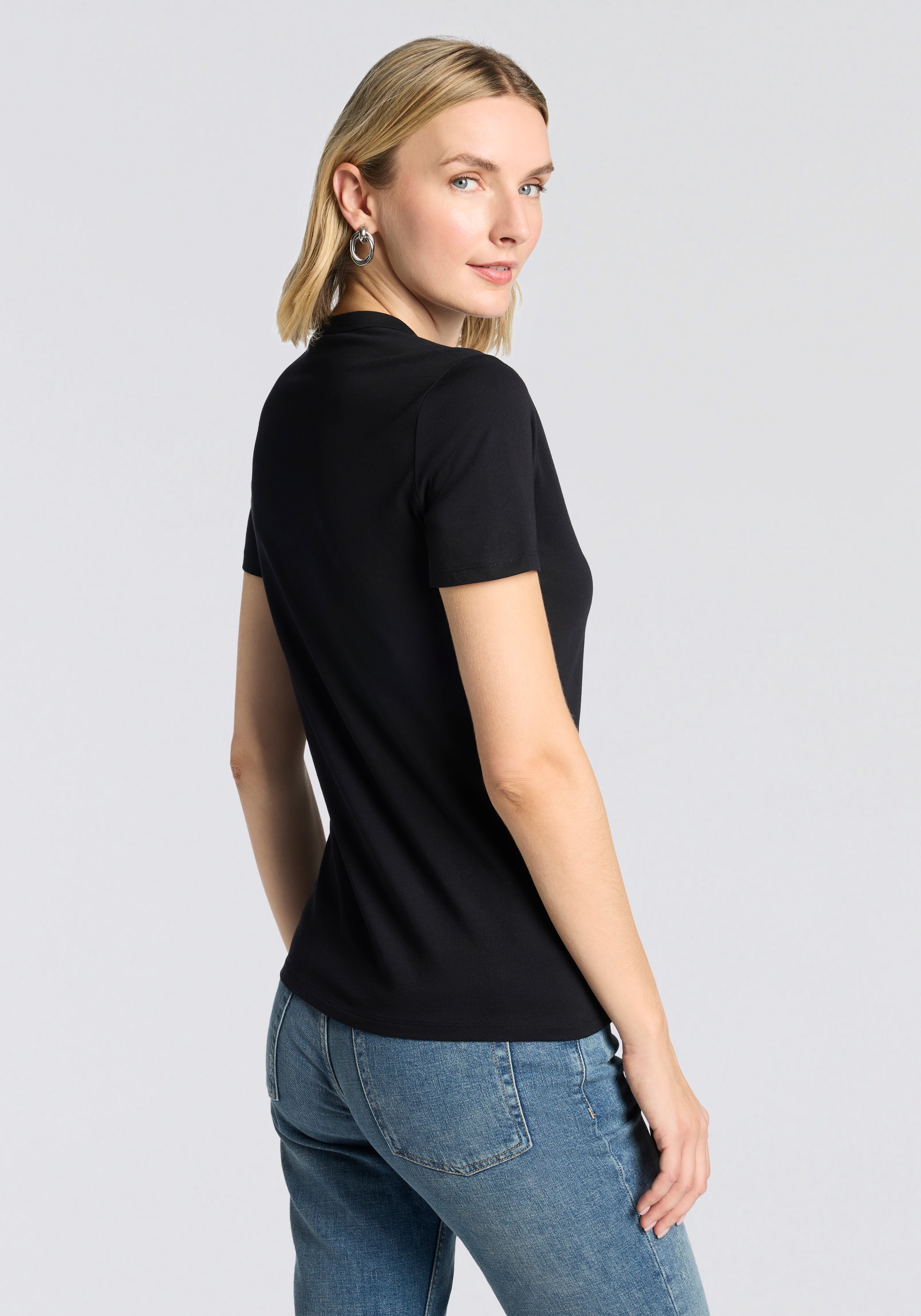 BOSS ORANGE T-Shirt »Elogo Print19 Premium Damenmode« mit Rundhals