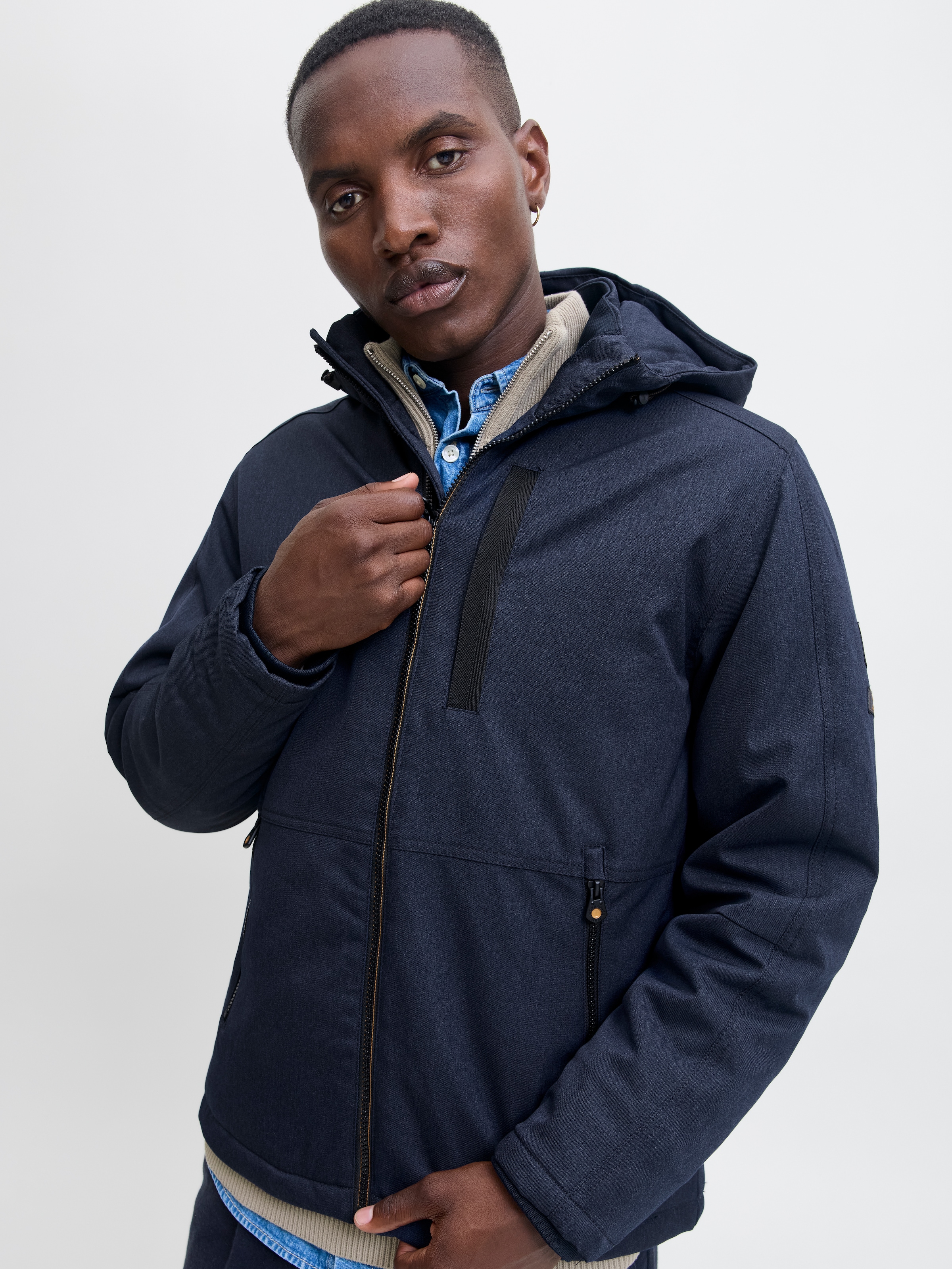Jack & Jones Outdoorjacke »JJEPARKER DOVER JACKET SN«, mit Kapuze