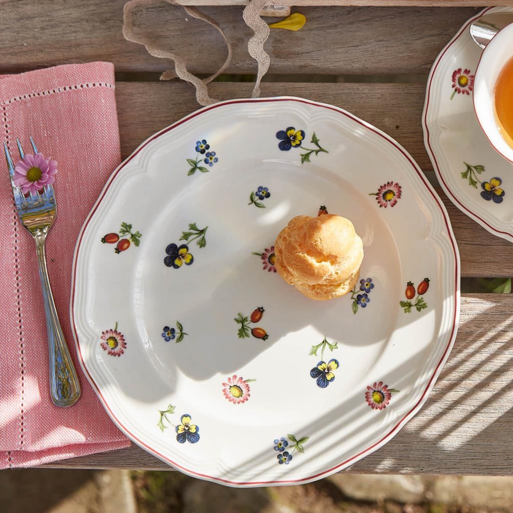 Villeroy & Boch Geschirr-Set »Frühstücks-Set Petite Fleur 18er Set bunt« Spülmaschinenfest, Mikrowellensicher