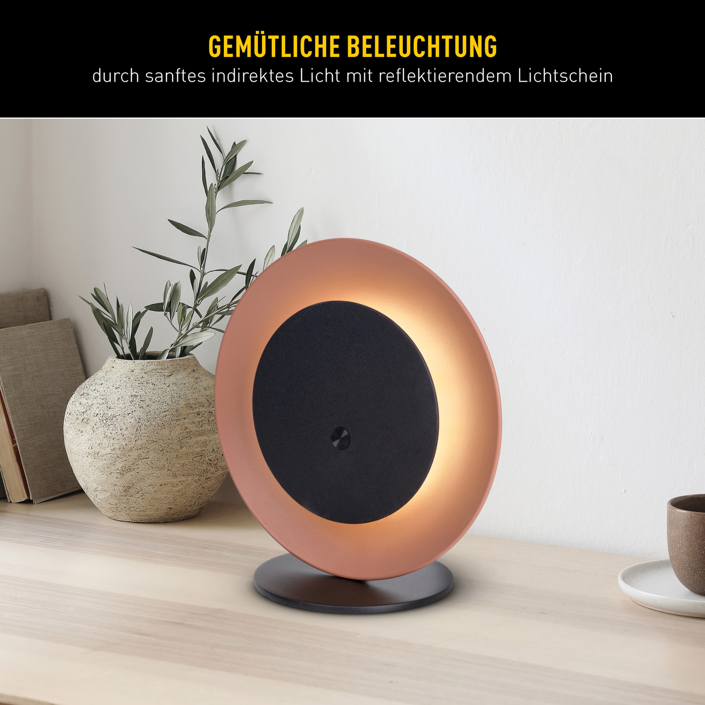 näve LED Solarleuchte »Solan« LED-Modul 1 Stk. Warmweiß 4in1 Akku-Solar-Tisch-Hängeleuchte, Touchschalter, USB, dimmbar