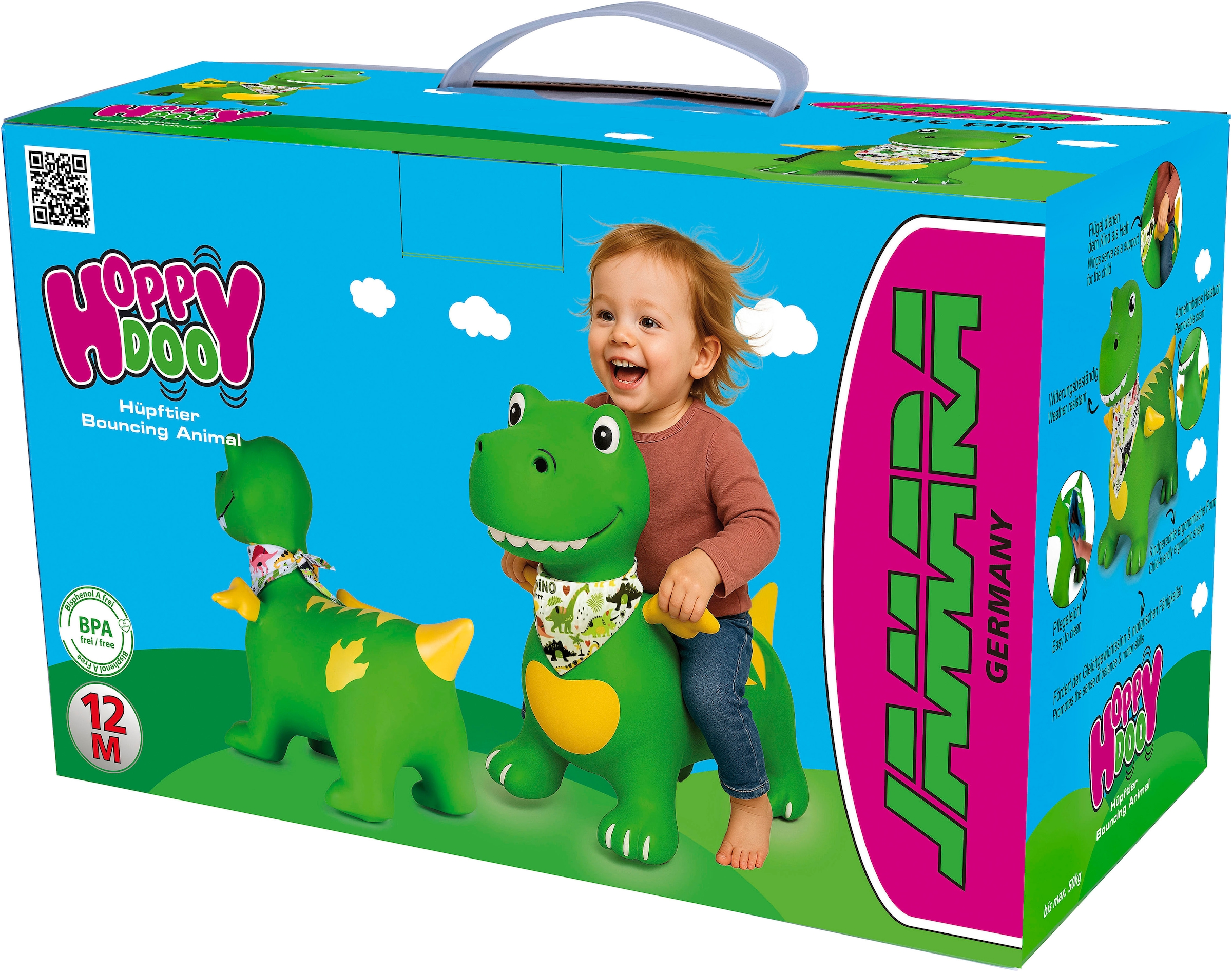 Jamara Hüpftier »Dino mit Flügel HoppyDoo, mit Pumpe«