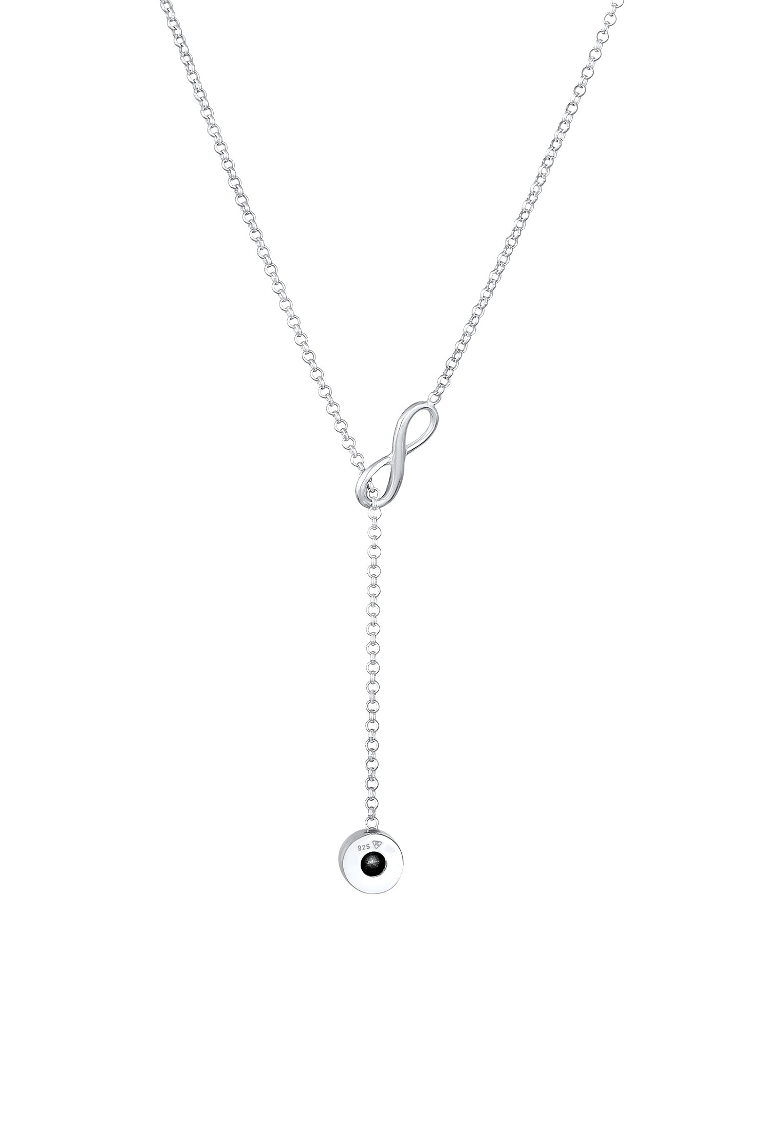 Elli Y-Kette »Halskette Y-Kette Infinity Unendlichkeit Kristall 925 Silber«