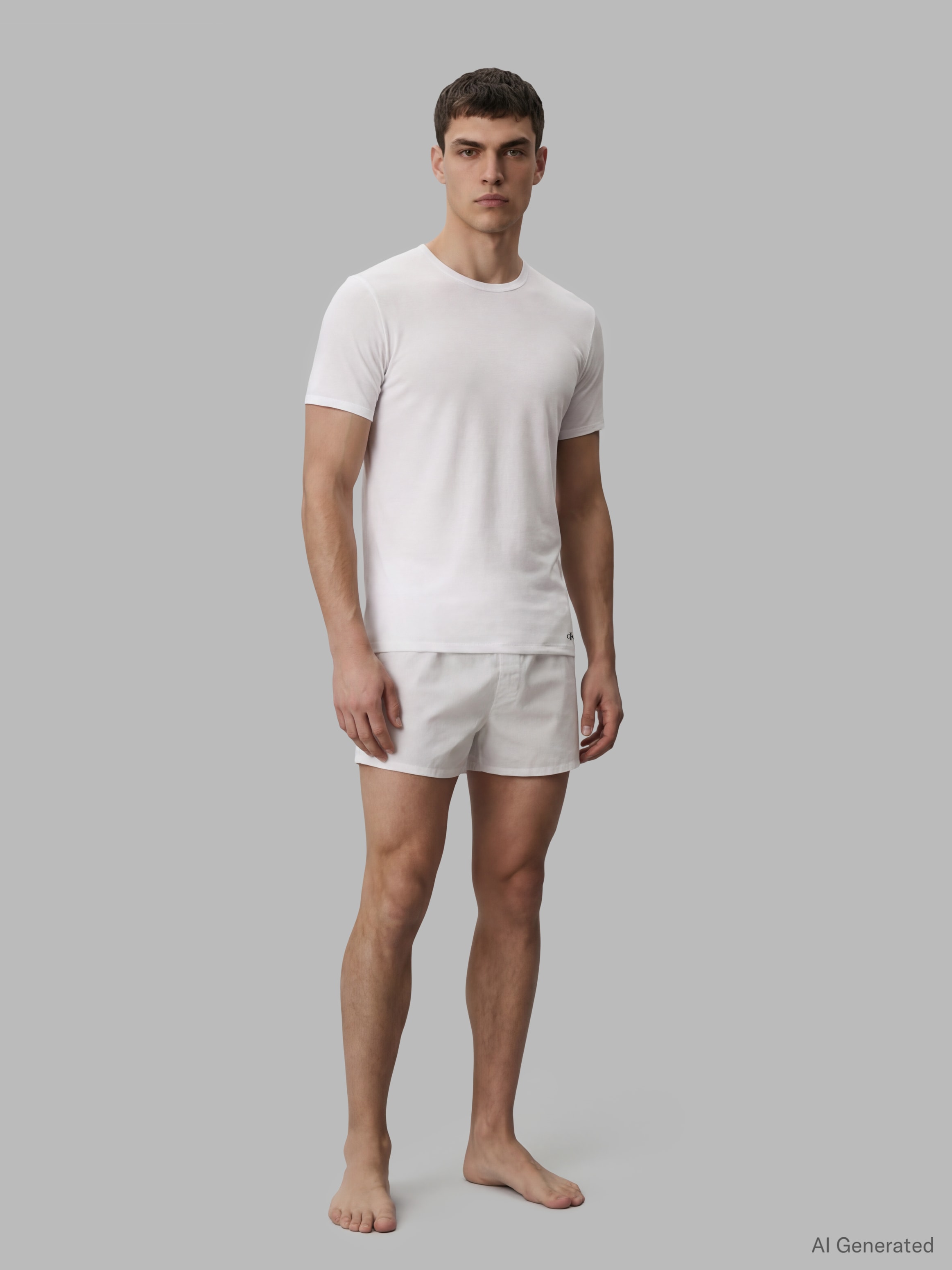 Calvin Klein Underwear T-Shirt »SHORT SLEEVE CREW NECK 3PK« Packung, 3er-Pack, 3 mit Logo am Saum