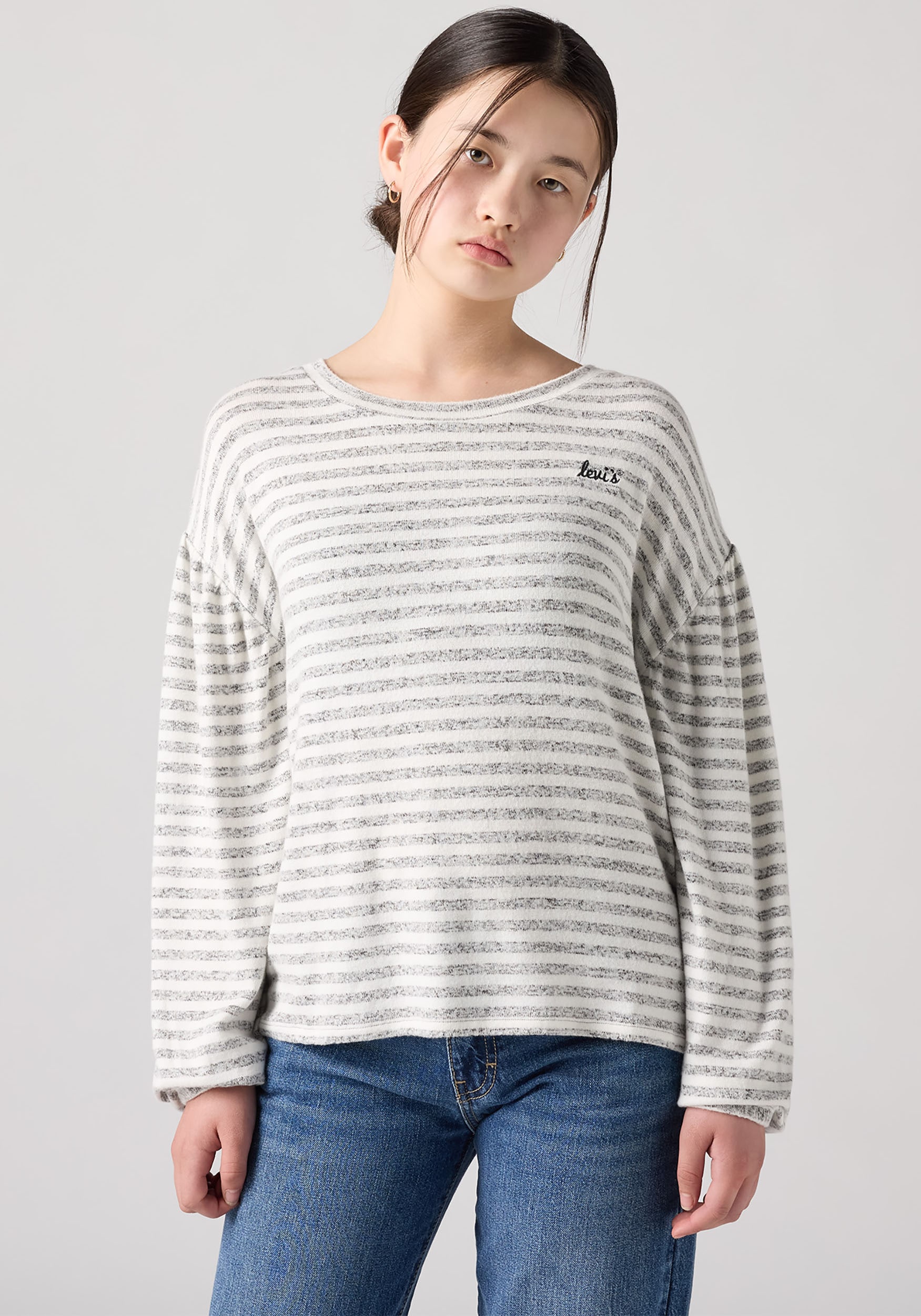 Levi's® Kids Langarmshirt »LVG HACCI STRIPED LS KNIT TOP«, in Ringeloptik, for Girls
