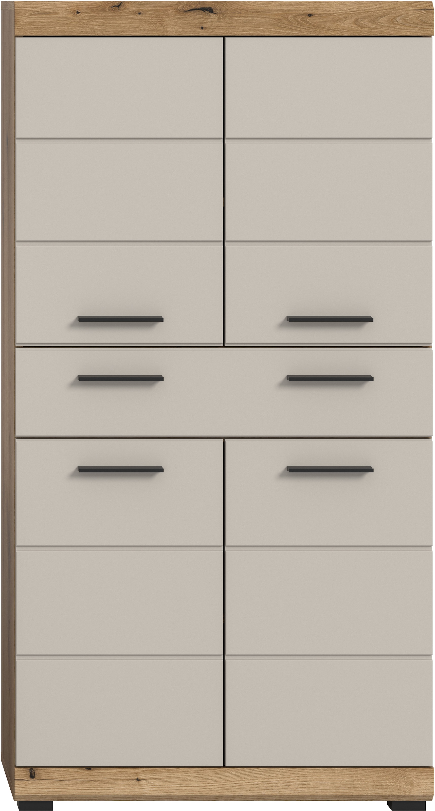 welltime Midischrank »SIENA, Breite 74cm, 4 Türen, 1 Schubkasten, 4 Fächer, MDF-Front« TOPSELLER!,  in verschiedenen Farben erhältlich, Badmöbel, Badschrank, Schrank, Bad