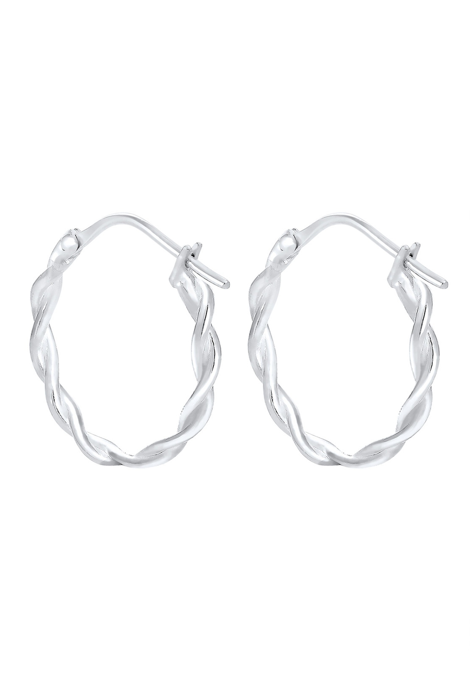 Elli Paar Creolen »Ohrringe Elli Ohrringe Twisted Gedreht Creole Trend 925 Silber«