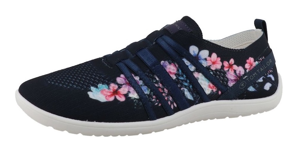 TOM TAILOR Slip-On Sneaker »Patty«  Freizeitschuh, Halbschuh, Slipper mit hübschen Blütendrucken