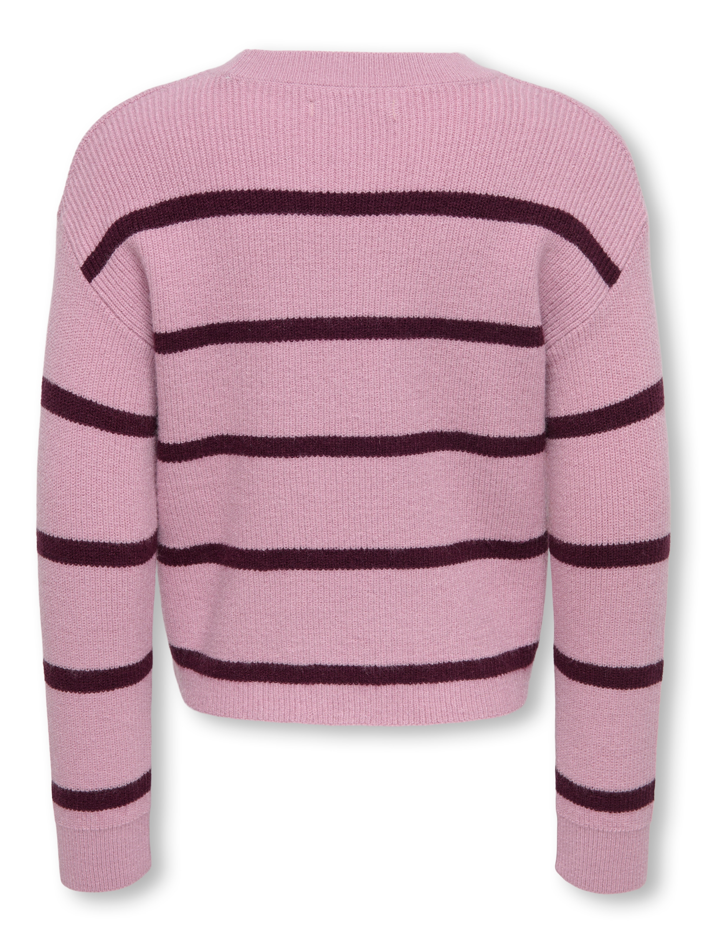 KIDS ONLY Strickpullover »KMGFRANCA LIFE SHORT LS STRIPE KNT NOOS« Viskosemischung, loose fit