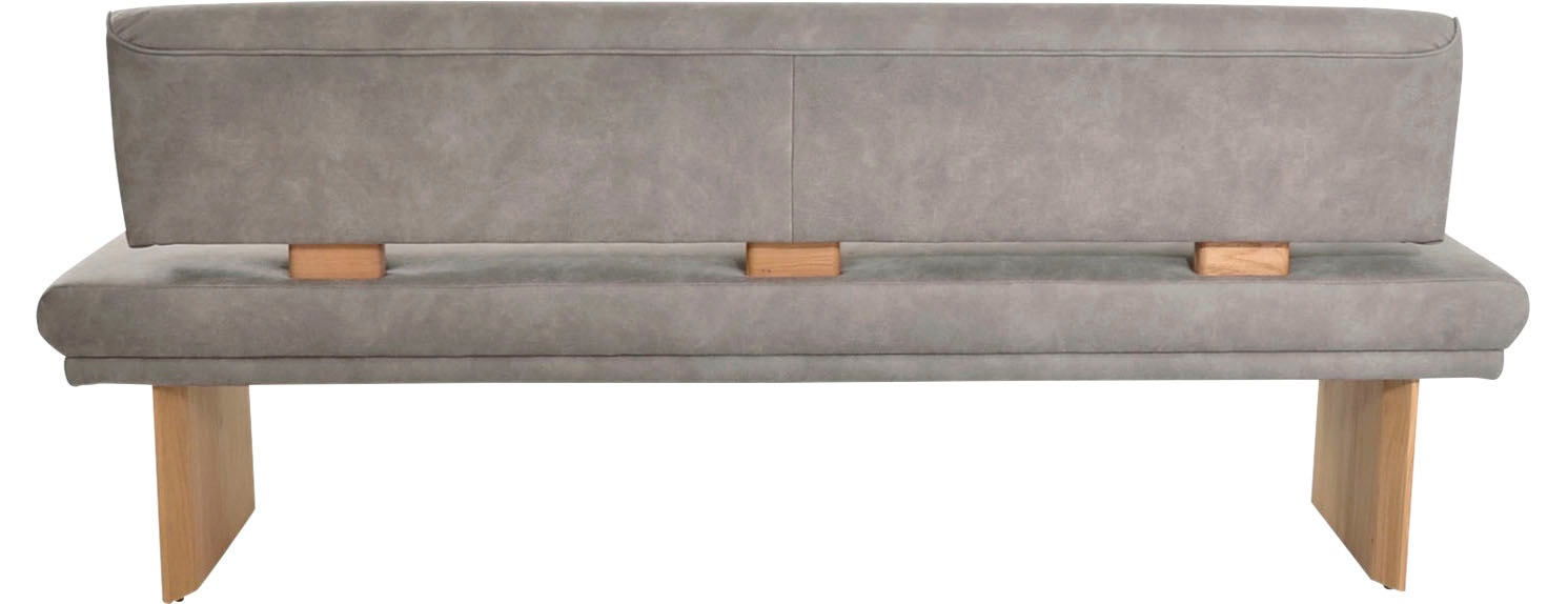 K+W Komfort & Wohnen Polsterbank »Longbeach«, (1 St.), Spitzkissenoptik im Sitz, wahlweise in der Breite 204cm oder 224cm
