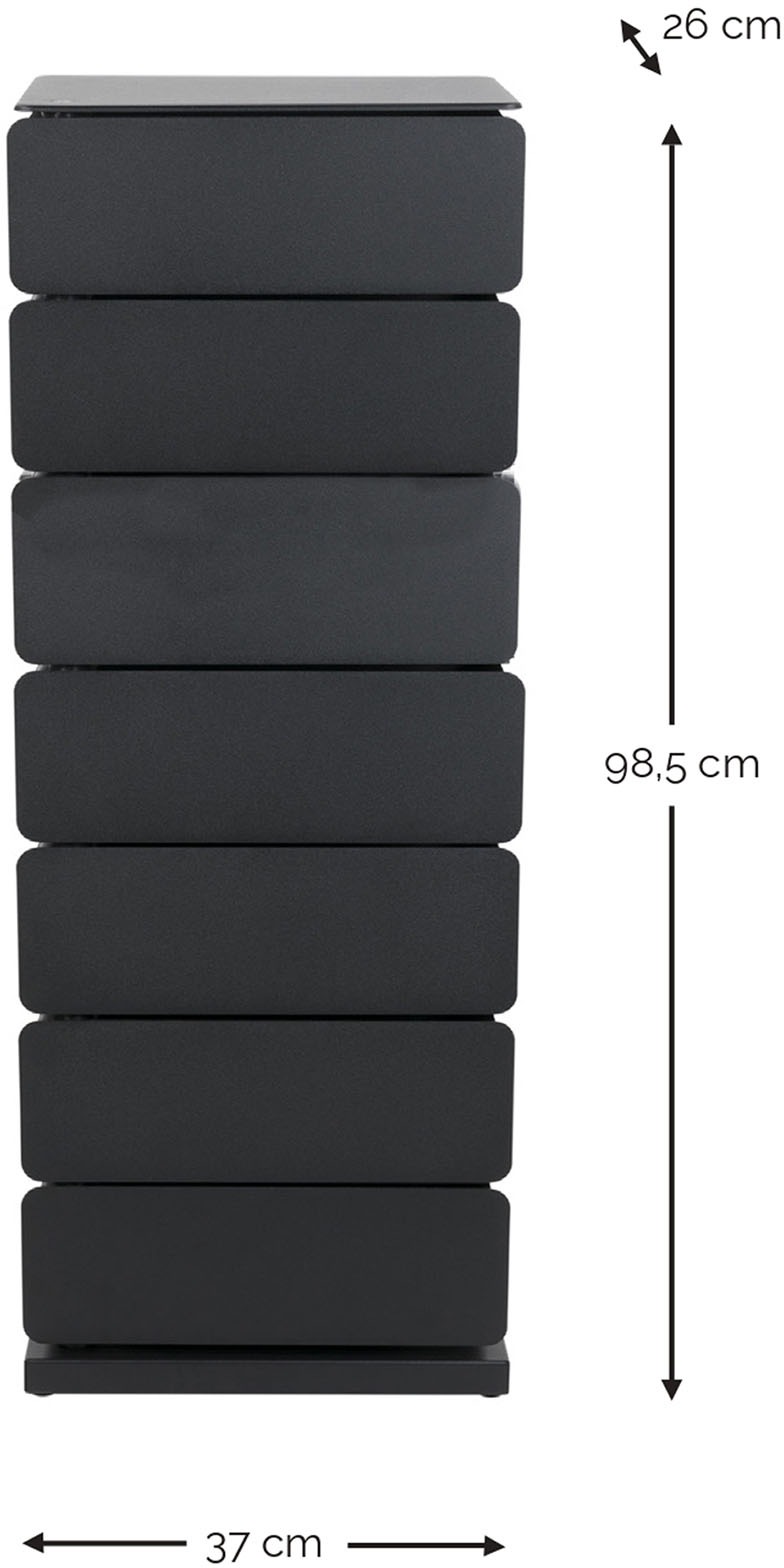 Spinder Design Kommode »JOEY 7« Stahlschuhschrank und Aufbewahrungsschrank in 1