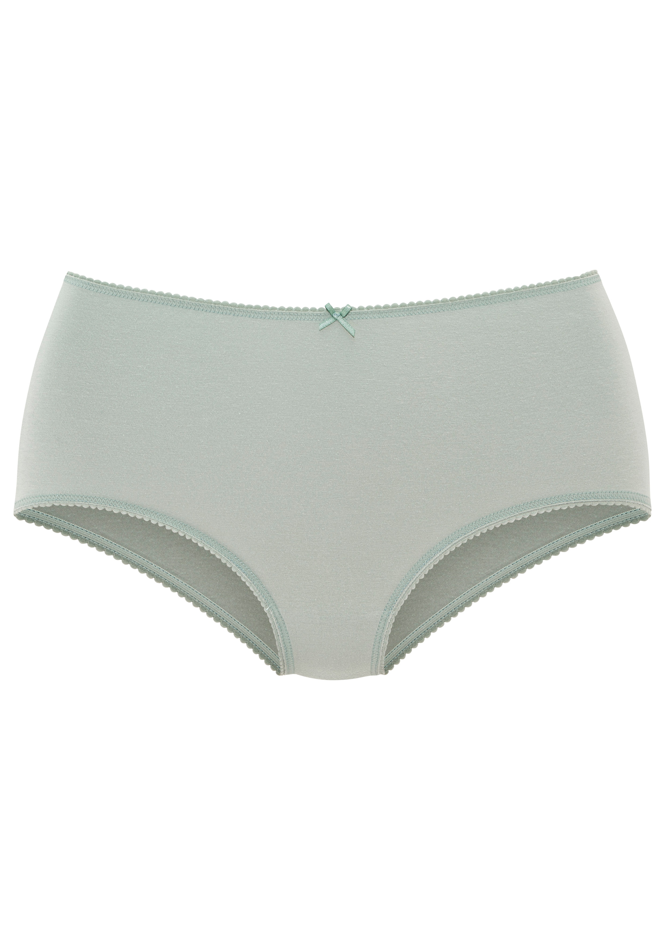 Vivance Taillenslip 5er Pack,  mit kleiner Häkelkante, elastische Baumwollmischung
