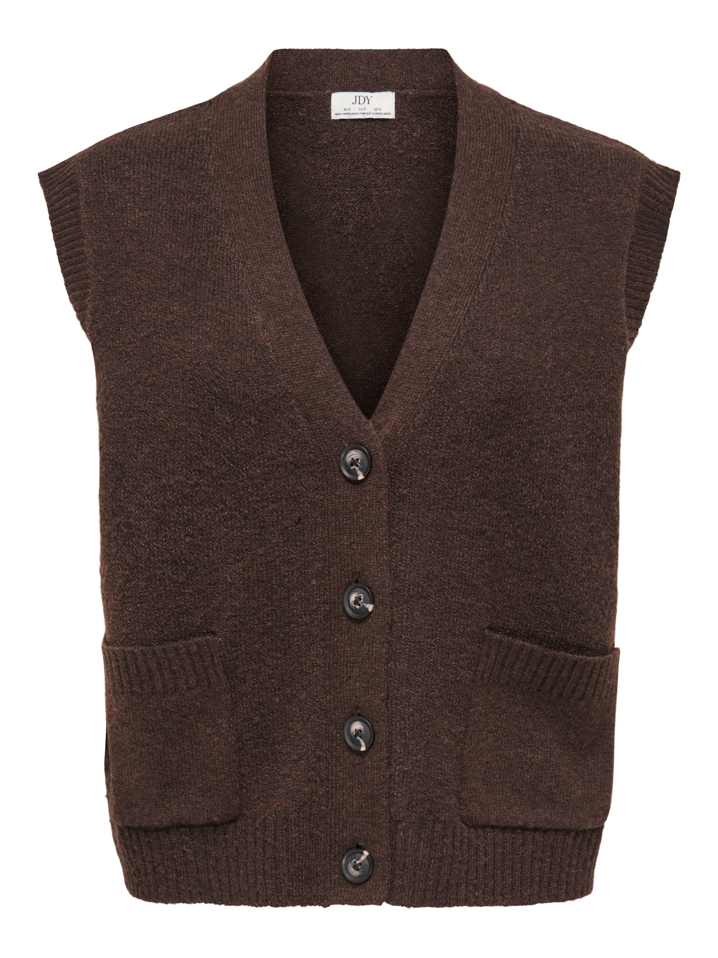 JDY »JDYSUPER S/L V-NECK VEST KNT NOOS« Materialmix