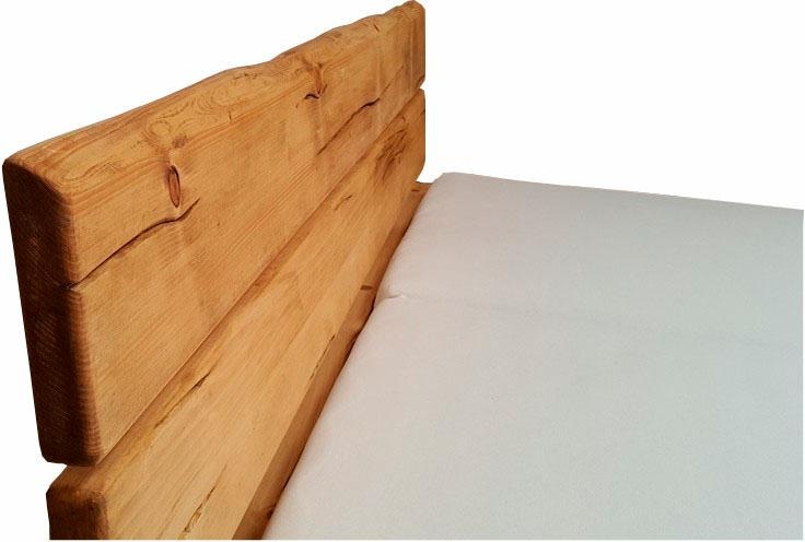 Home affaire Bettanlage »Ultima«, (Set, 3 tlg.), 3tlg., aus Fichtenholz in Balken-Optik, aus 180 cm Bett, 2 Nachttische