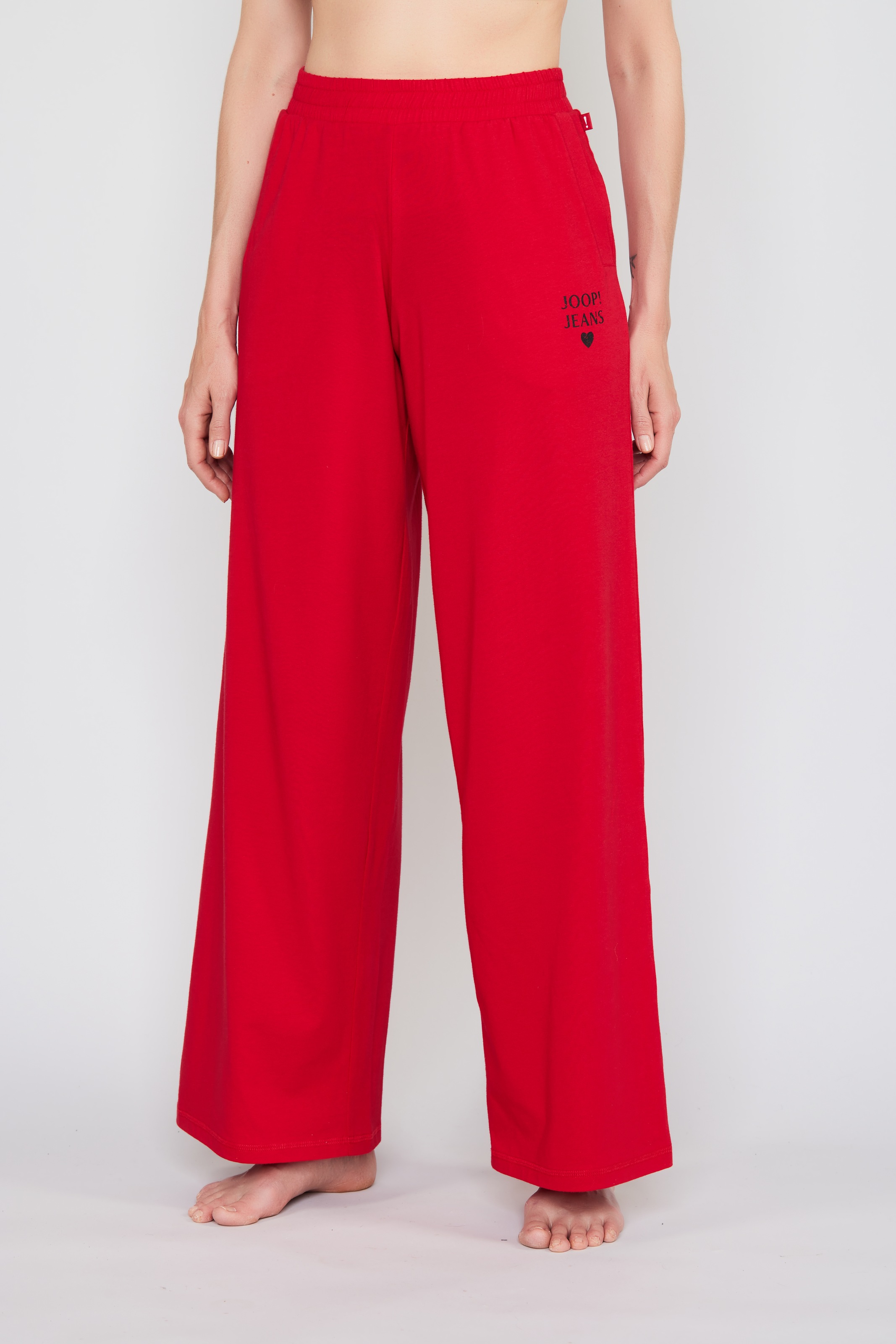 Joop! Jeans Damen Pyjamahose »After Dark (JOOP! Jeans)« elastischer Bund in rot, Größe XL