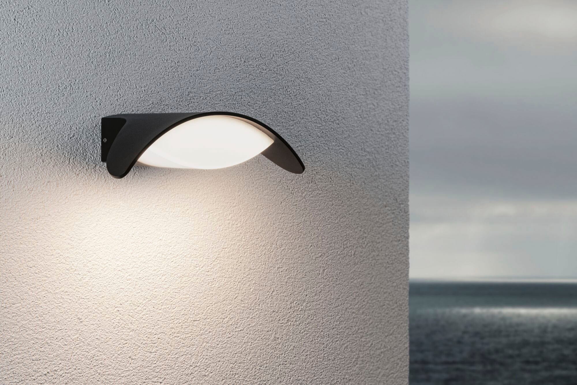 Paulmann LED Außen-Wandleuchte »Outdoor 230V Mesana IP44 anthrazit«, 1 flammig, IP44