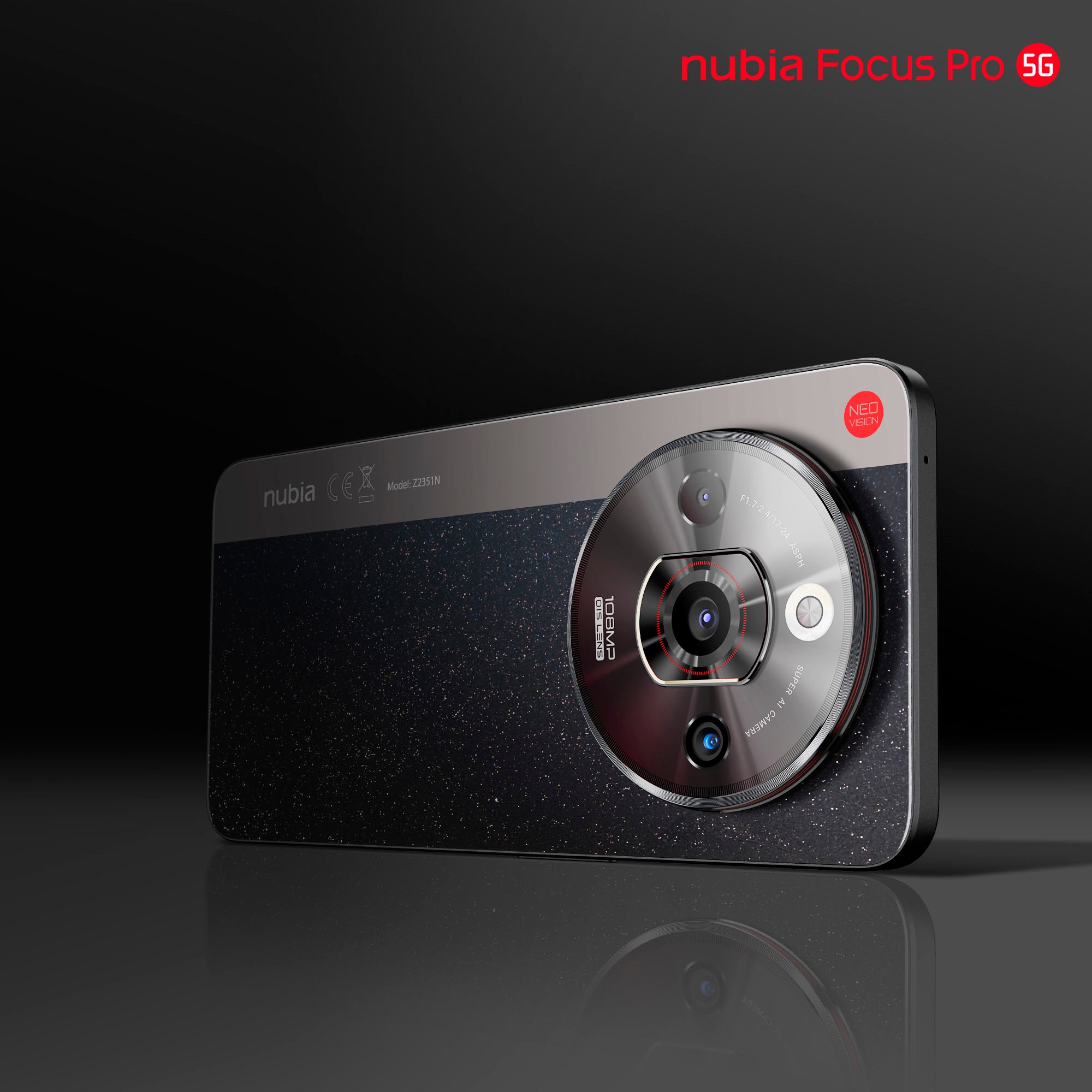 Nubia Smartphone »Focus Pro 5G«, schwarz