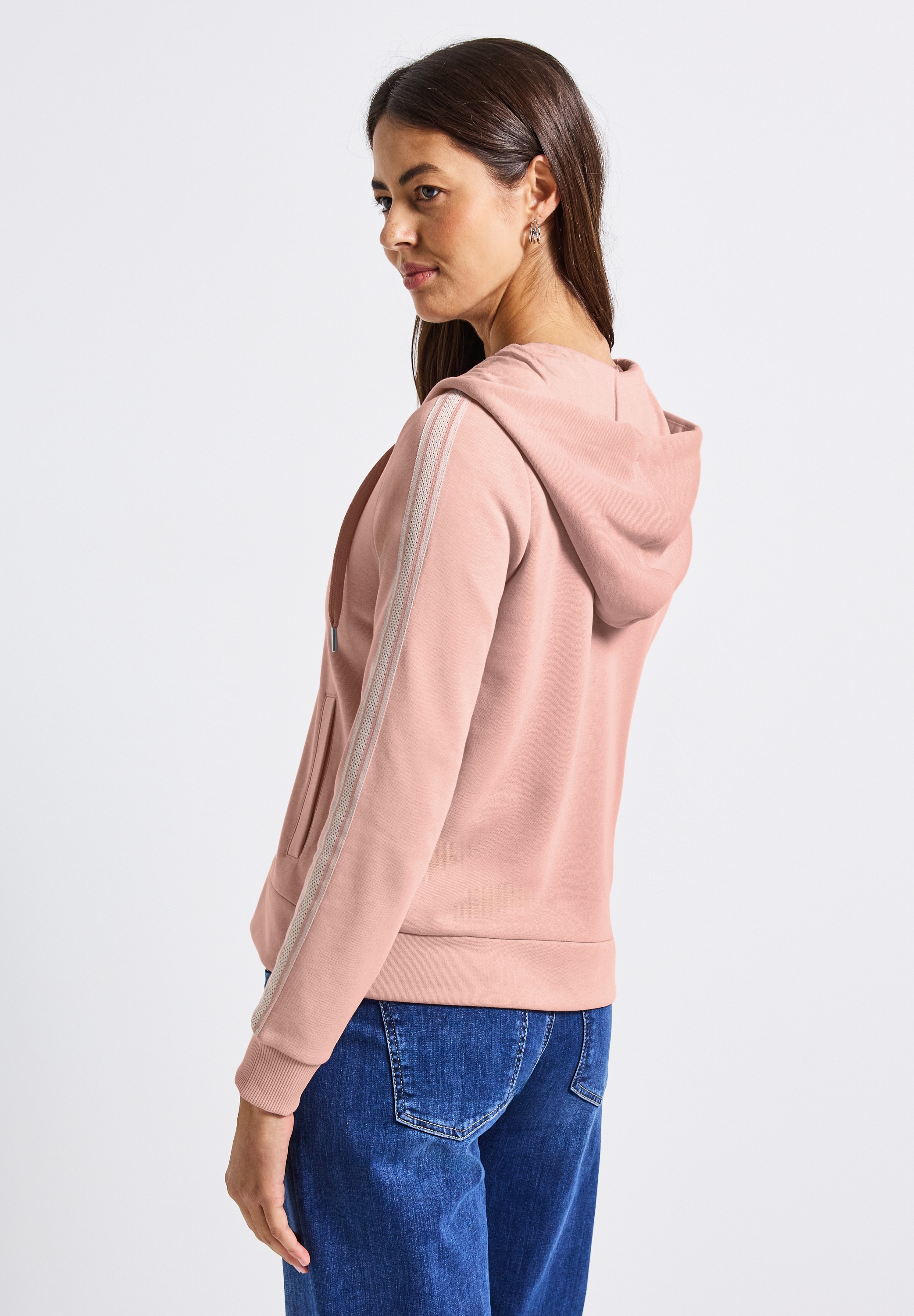 STREET ONE Kapuzensweatshirt, mit Gallon Streifen