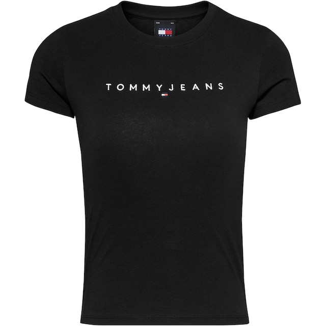 Tommy Jeans T-Shirt »Slim Tee Linear Logo Shirt«, mit Logostickerei kaufen  bei OTTO