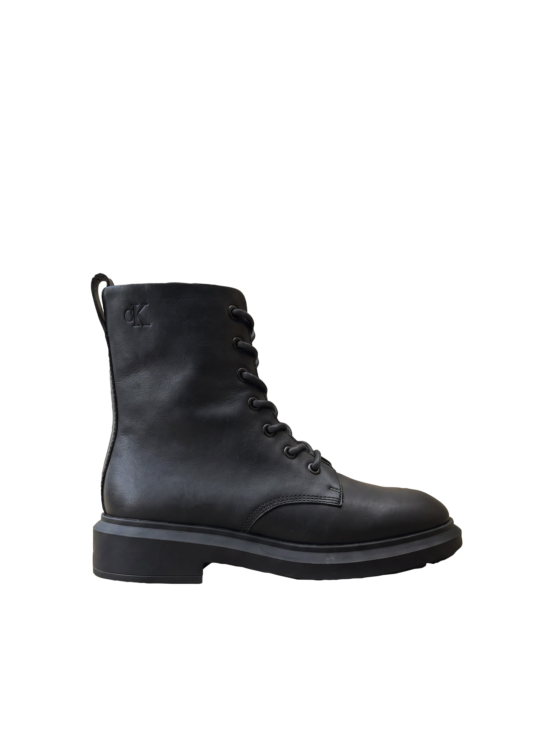 Calvin Klein Schnürstiefelette »SPORTY BOOT LACE UP LTH«  Schnürboots, Blockabsatz, mit Anziehlasche