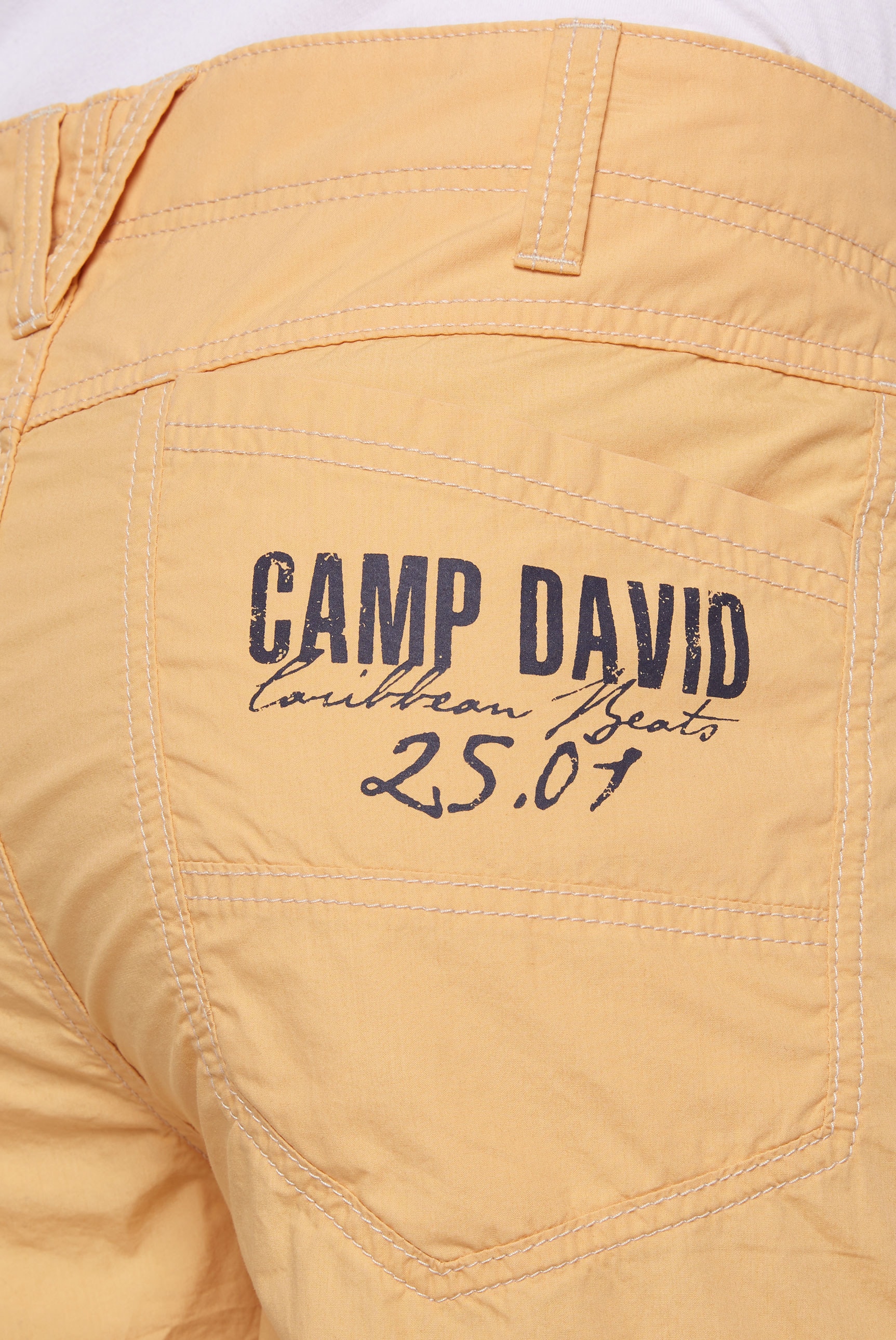 CAMP DAVID Cargoshorts, mit Markenlabel an den Taschen