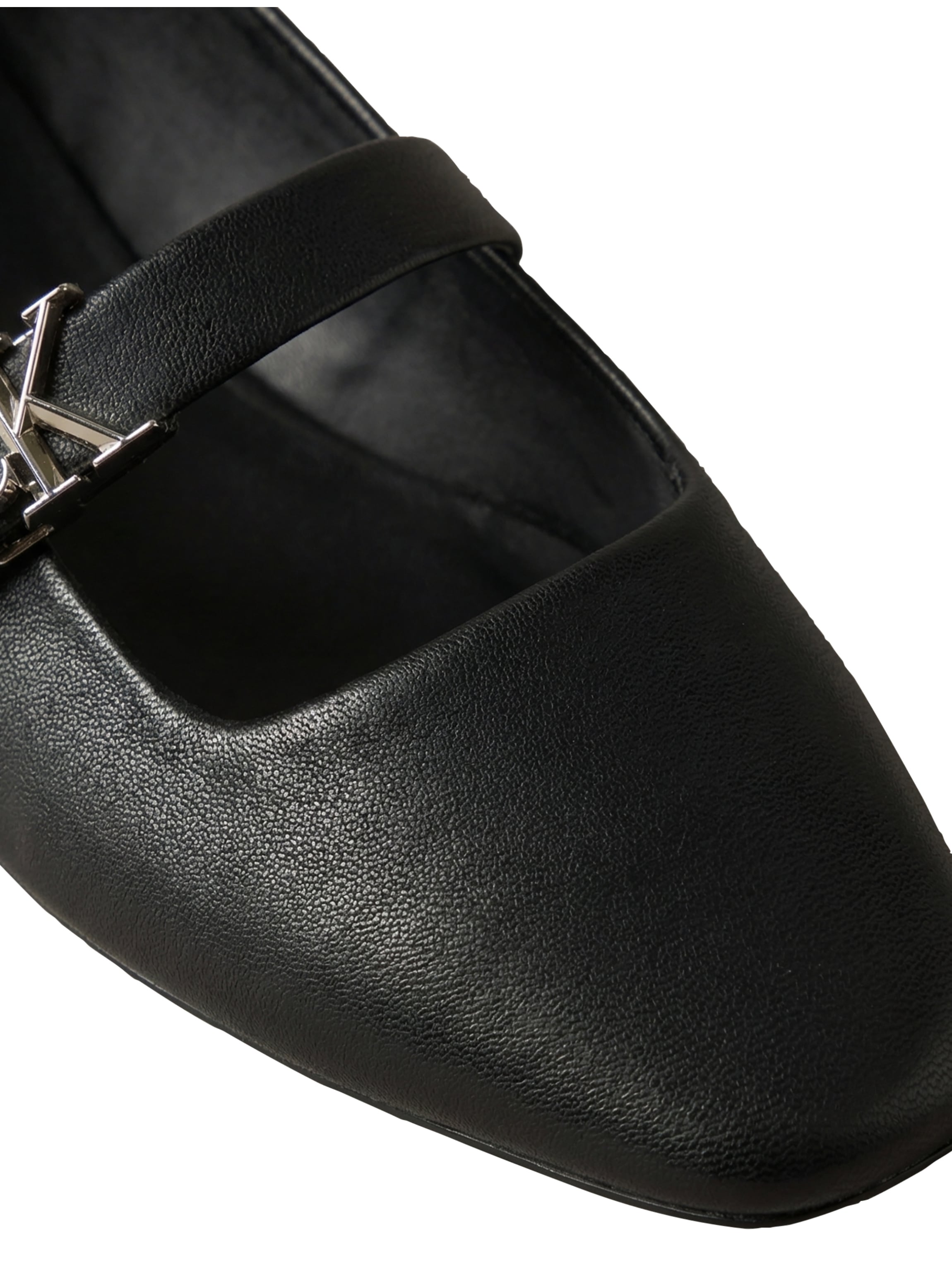 Calvin Klein Ballerina »SQUARED BALLERINA MJ LTH MG HDW«  Flat, Loafer mit modischer Zierschnalle