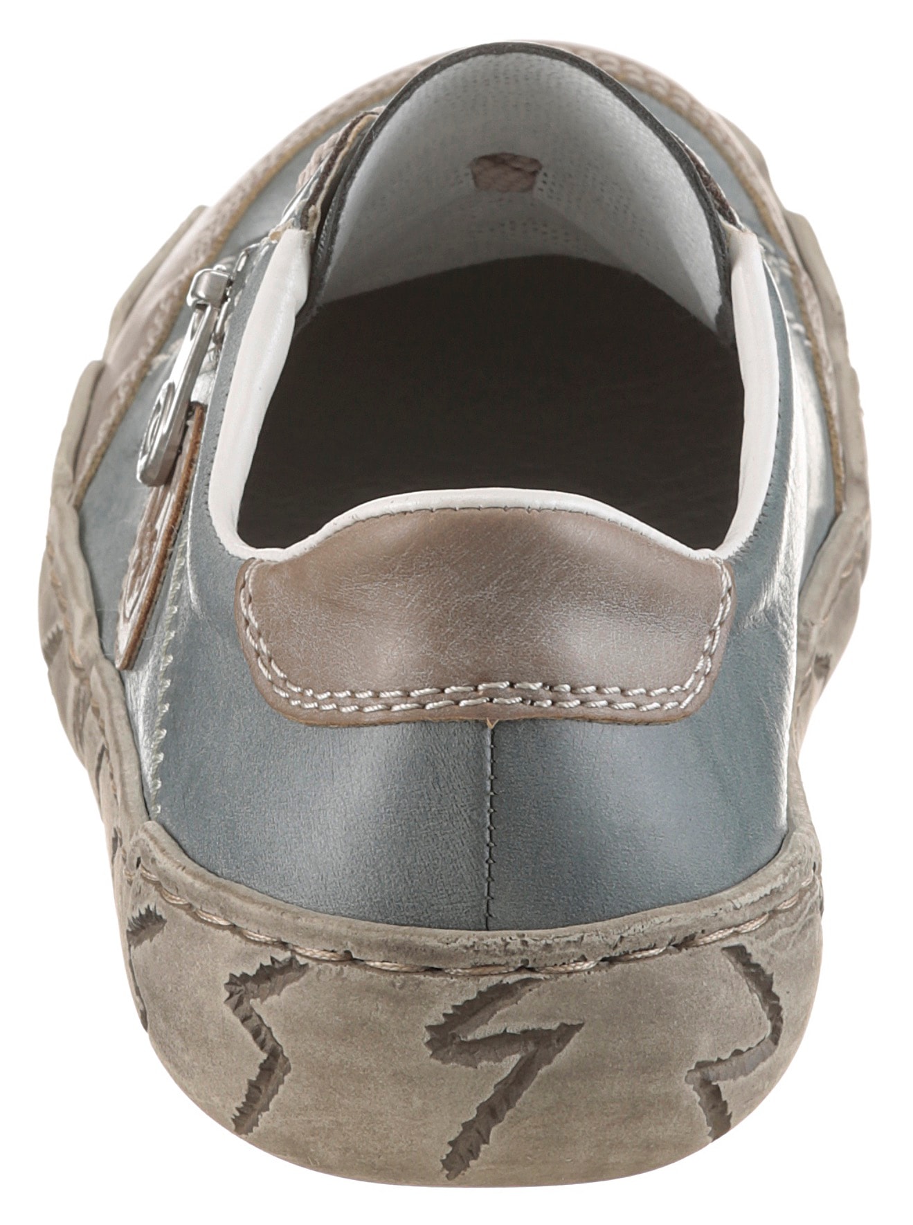 Rieker Sneaker  mit Zierreißverschluss, Freizeitschuh, Halbschuh, Schnürschuh