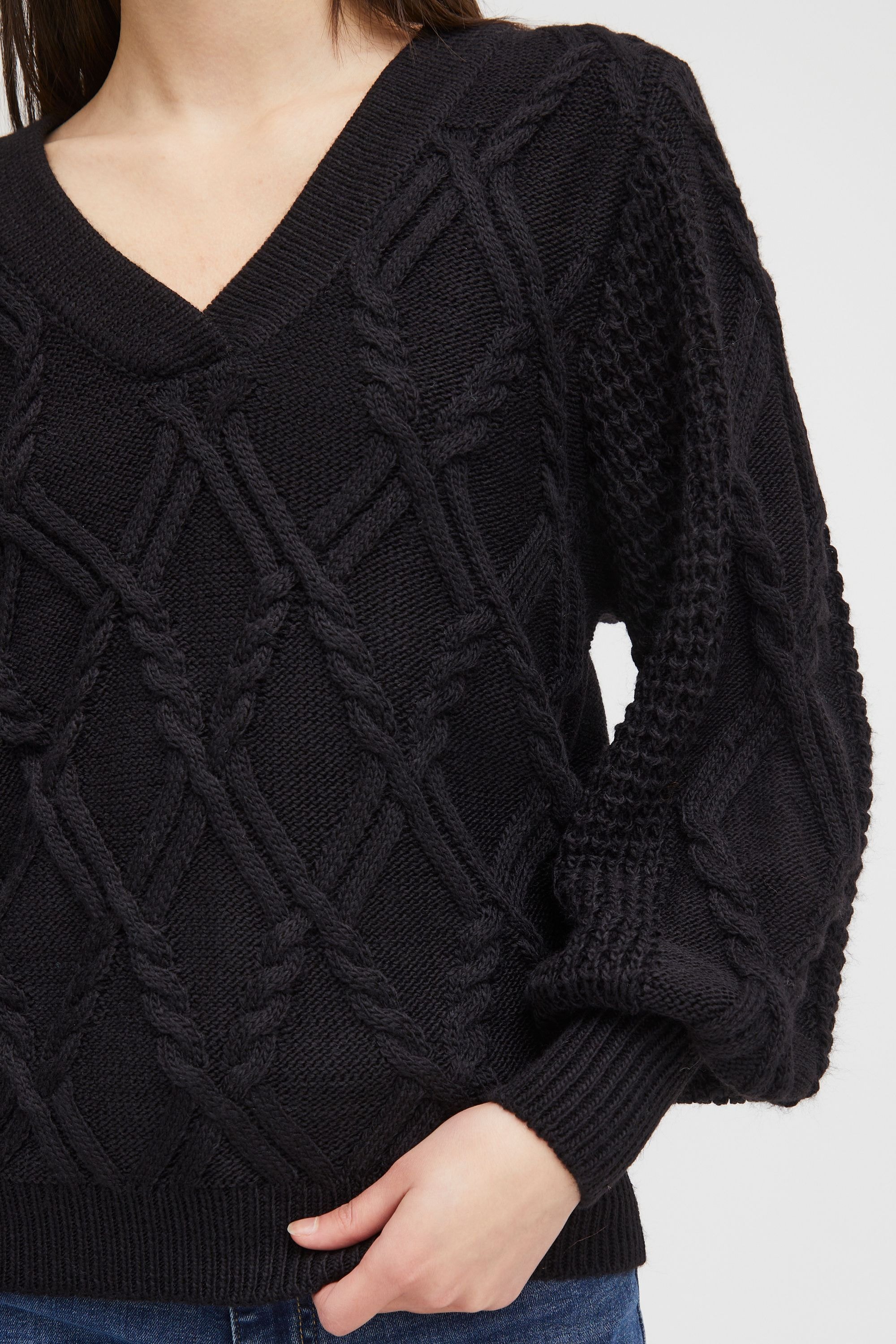 Ichi Strickfleece-Pullover »Strickpullover IHAndosa«