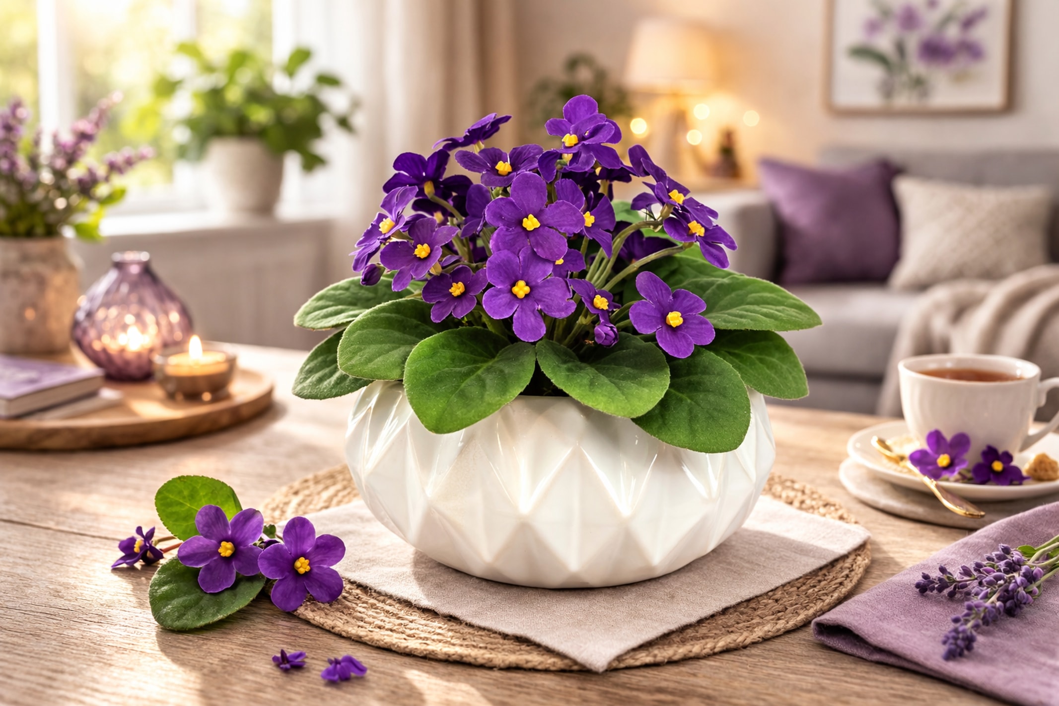 I.GE.A. Kunstblume »Veilchen in Schale«