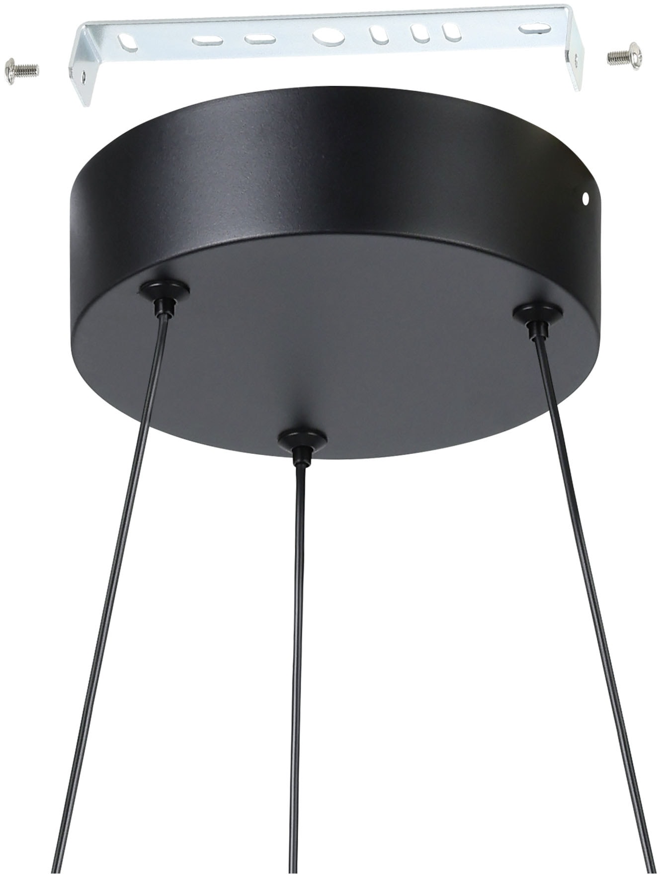 EGLO Hängeleuchte »MEZZOMONTE Pendellampe - Alu, Stahl - LED;LED - 1X20W;1X20W - IP20« LED-Modul 1 Stk. Kaltweiß | Neutralweiß | Warmweiß Hängelampe, Deckenlampe, Wohnzimmer, Esszimmer, H110 x Ø48 cm