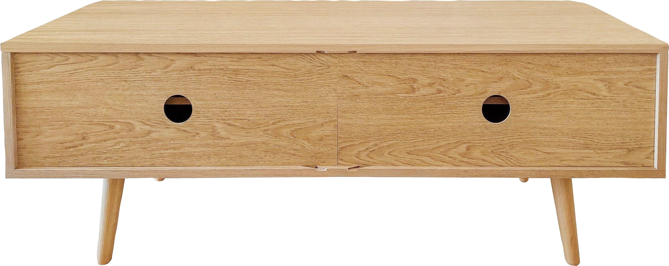 Woodman TV-Board »Rove«, besonderes Design, in zwei Breiten, mit Eichenholzfurnier