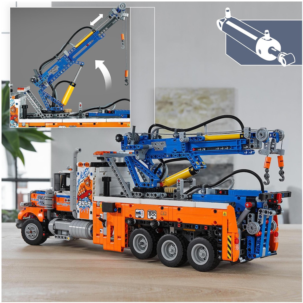 LEGO® Konstruktionsspielsteine »Schwerlast-Abschleppwagen (42128), LEGO® Technic«, (2017 St.)