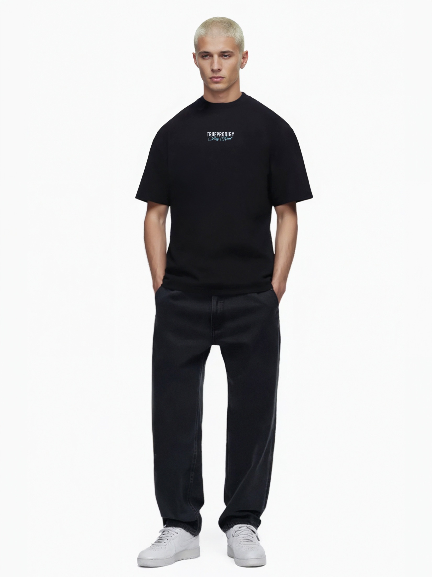 trueprodigy Oversize-Shirt »Lou Logo Print Oversized Rundhals«