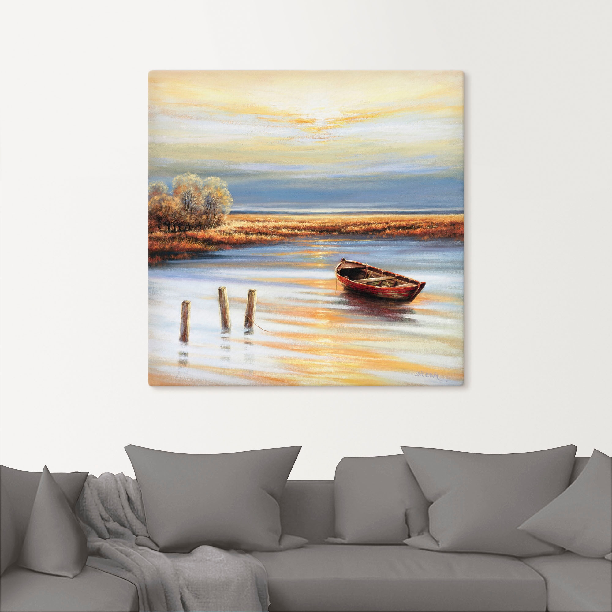 Artland Leinwandbild »Küstenlinie« Küste 1 Stk. tlg. auf Keilrahmen gespannt