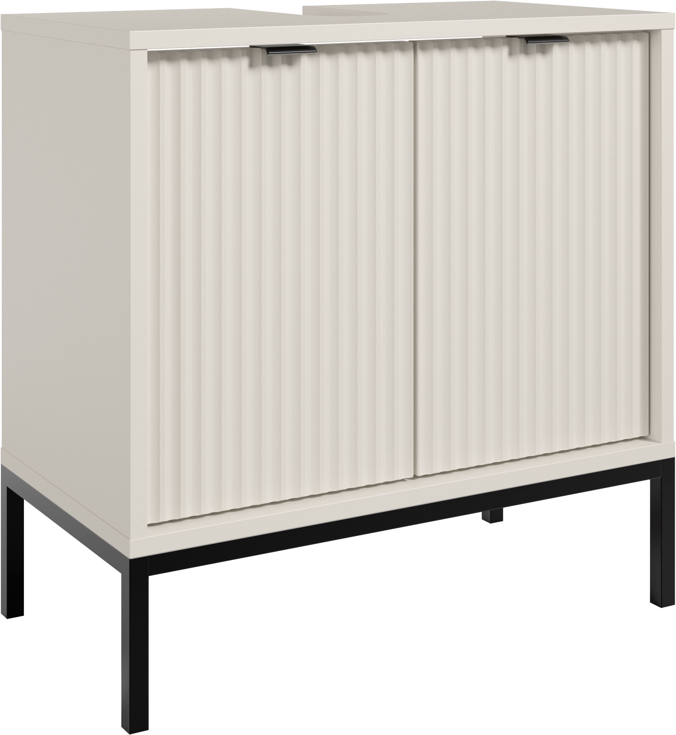 BASIC by Balculina Waschbeckenunterschrank »Lucera Waschbeckenunterschrank, Badezimmerschrank BxHxT 60x60x32« 1 Stk. tlg. Breite 60 cm, Tür L/R montierbar
