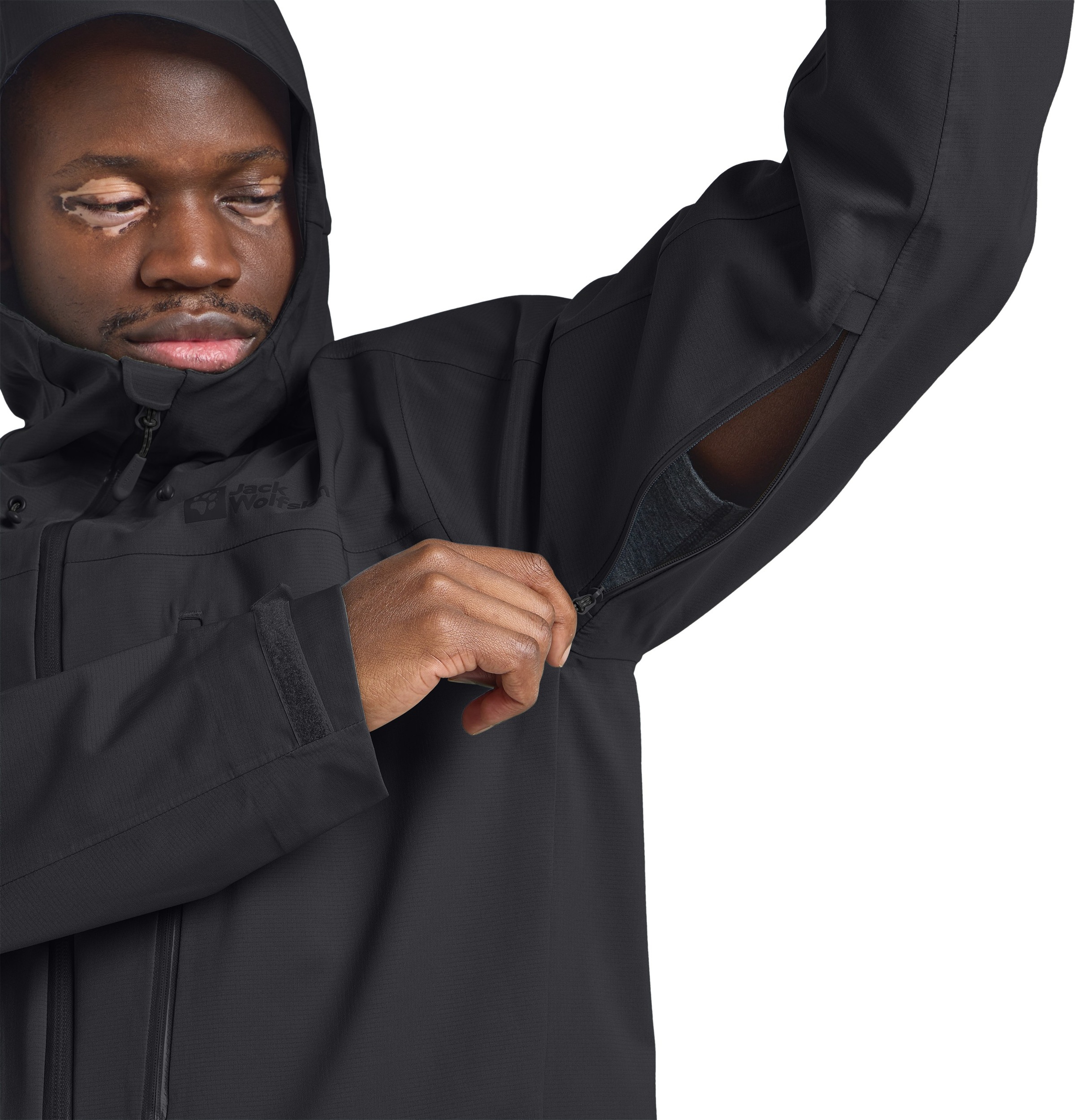 Jack Wolfskin Funktionsjacke »KAMMWEG 3L JKT M«, mit Kapuze