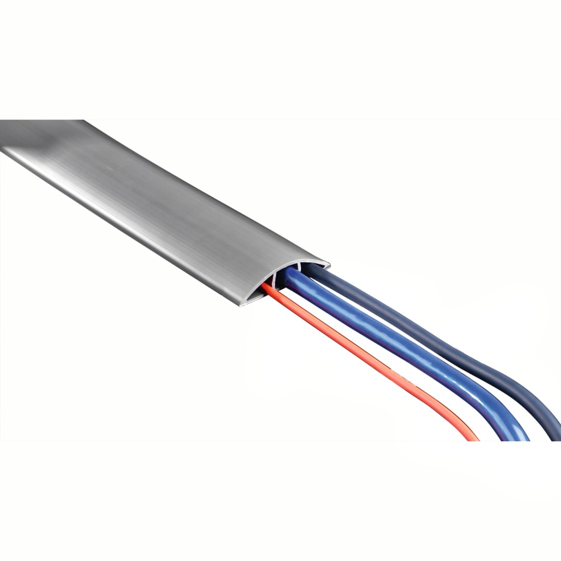 Hama Kabelkanal »Flexibler Kabelkanal,180 x 6 x 1 cm, PVC, Grau«, selbstklebend, halbrund, plastikfrei, universell kürzbar