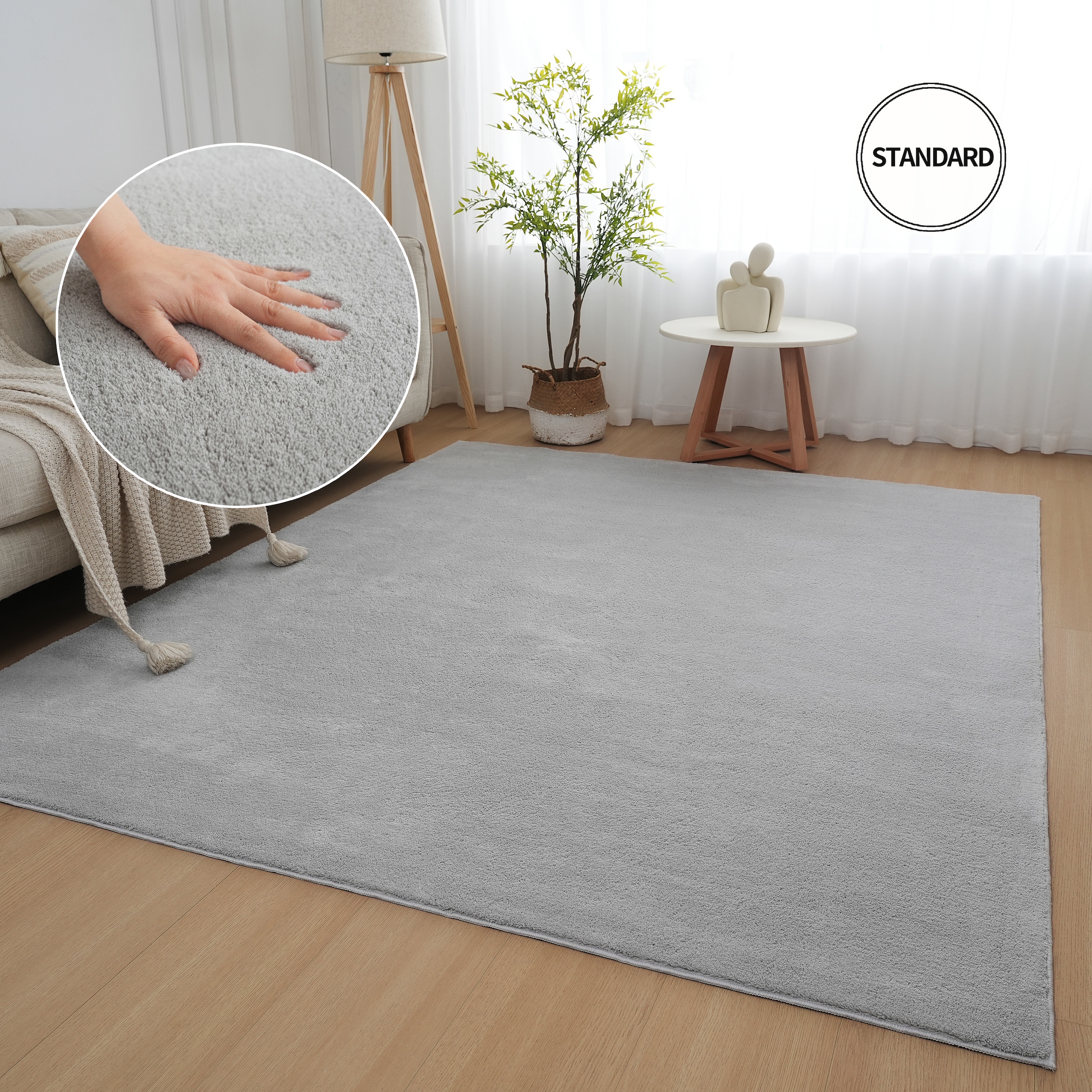 OTTO home Teppich »Cali, in Standard- und Premium-Qualität, 13 mm oder 16 mm Höhe« rechteckig Uni-Farben, kuschelig, & weich, waschbar, Wohnzimmer, Schlafzimmer