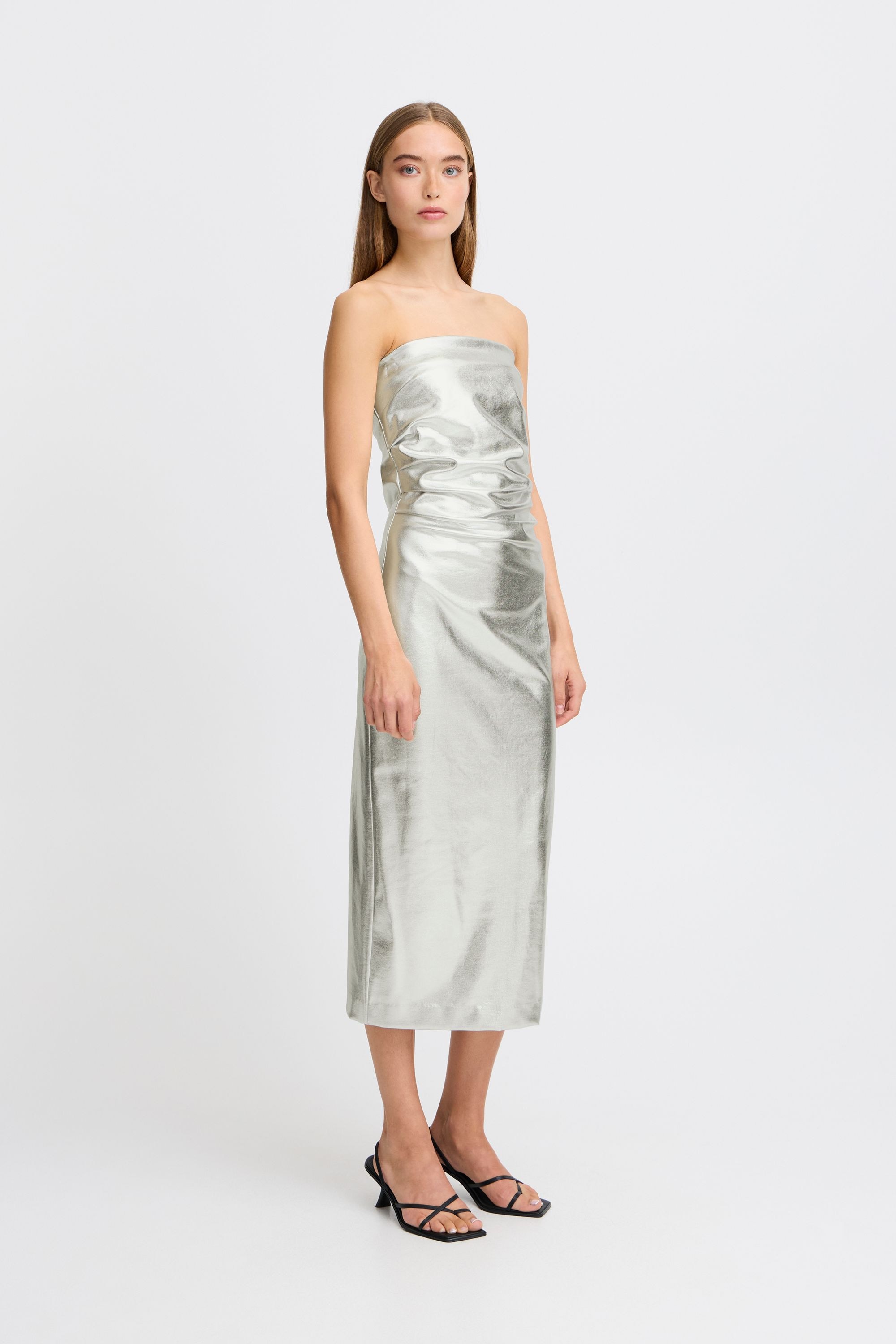 Ichi Abendkleid »Abendkleid IHKATE METALLIC DR«