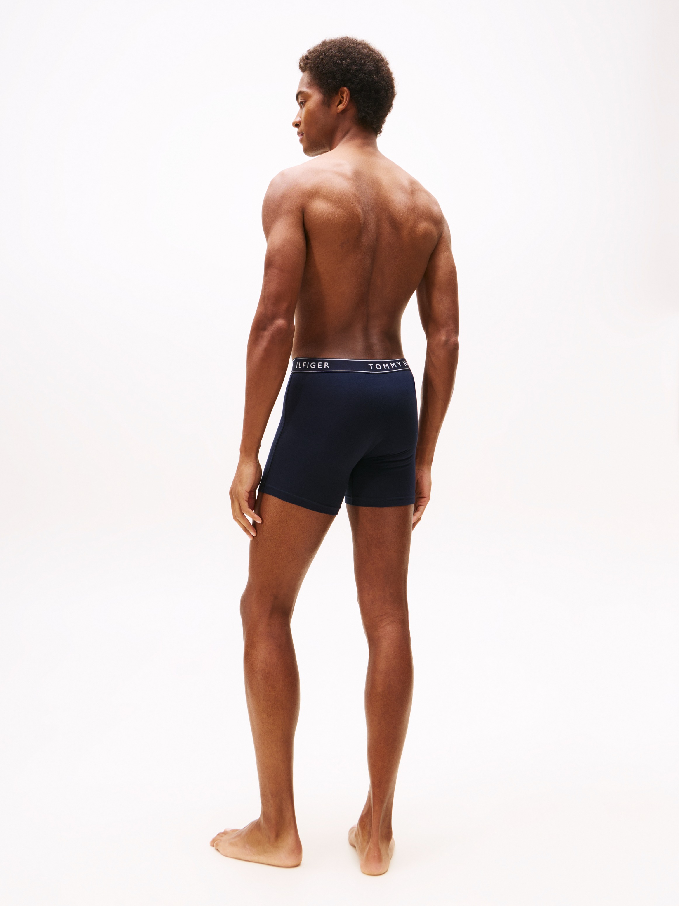Tommy Hilfiger Underwear Boxer »3P BOXER BRIEF DTM«, (Packung, 3 St., 3er), mit Logobund
