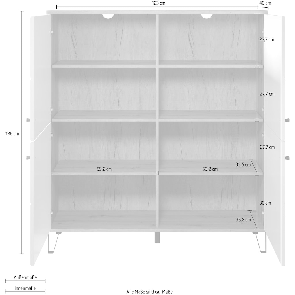 Places of Style Highboard »Tarragona«