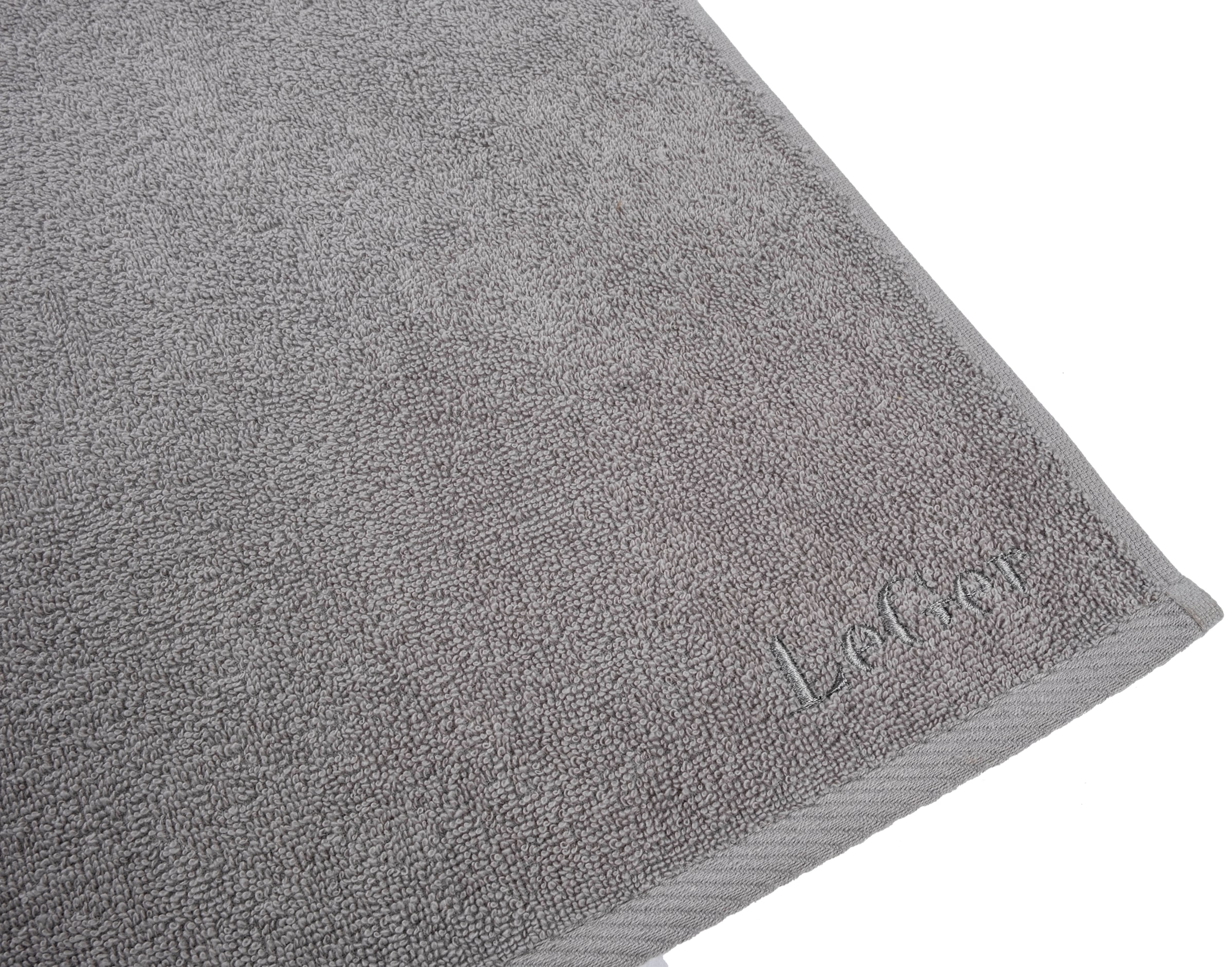 LeGer Home by Lena Gercke Handtuch Set »Lovina, Duschtücher, Handtücher, Seiftücher«, 6 tlg., Walkfrottier, Handtücher mit Logostikerei, 100% Baumwolle, einfarbig, weich