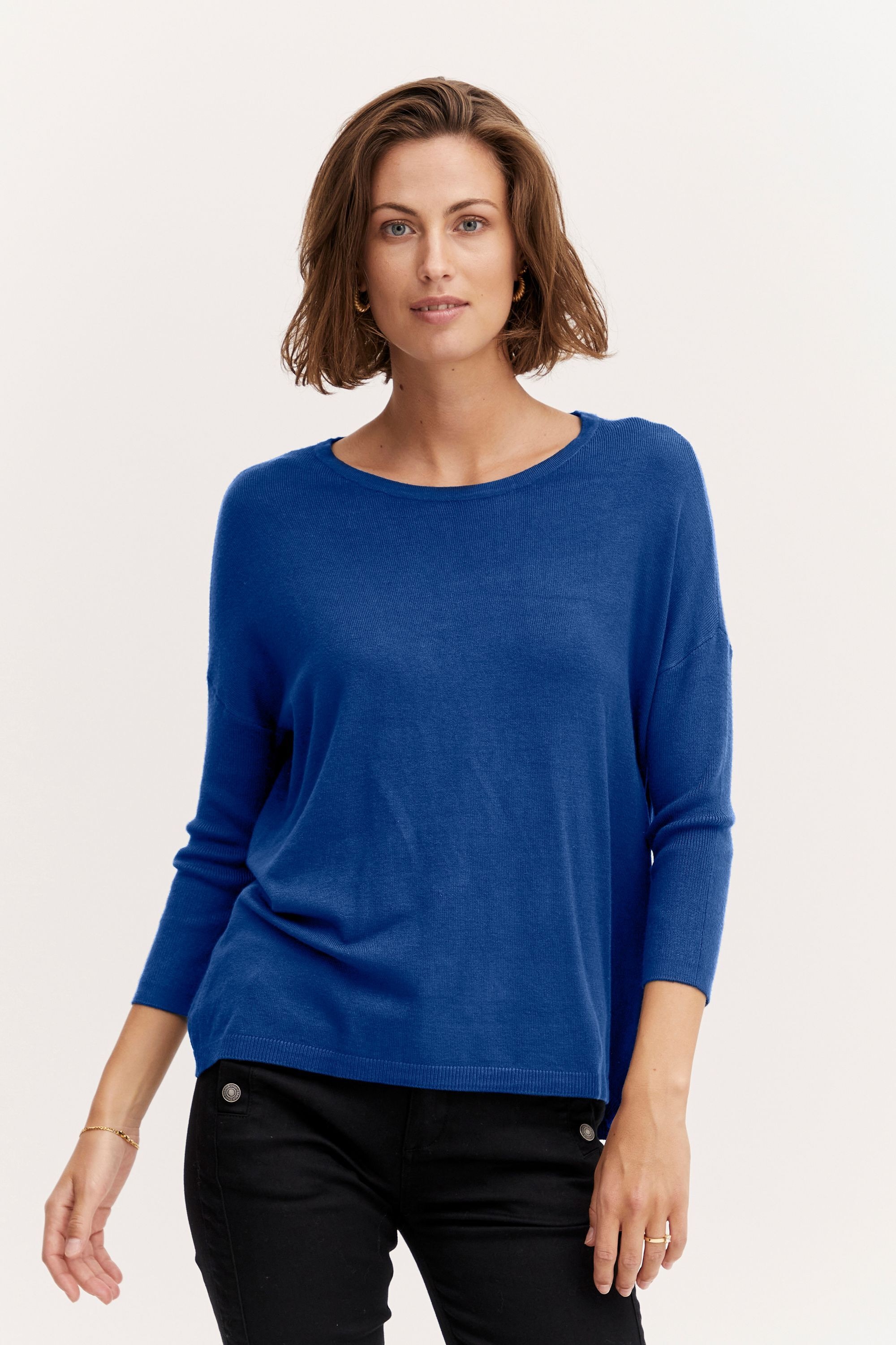 fransa Strickfleece-Pullover »Strickpullover FRBlume«