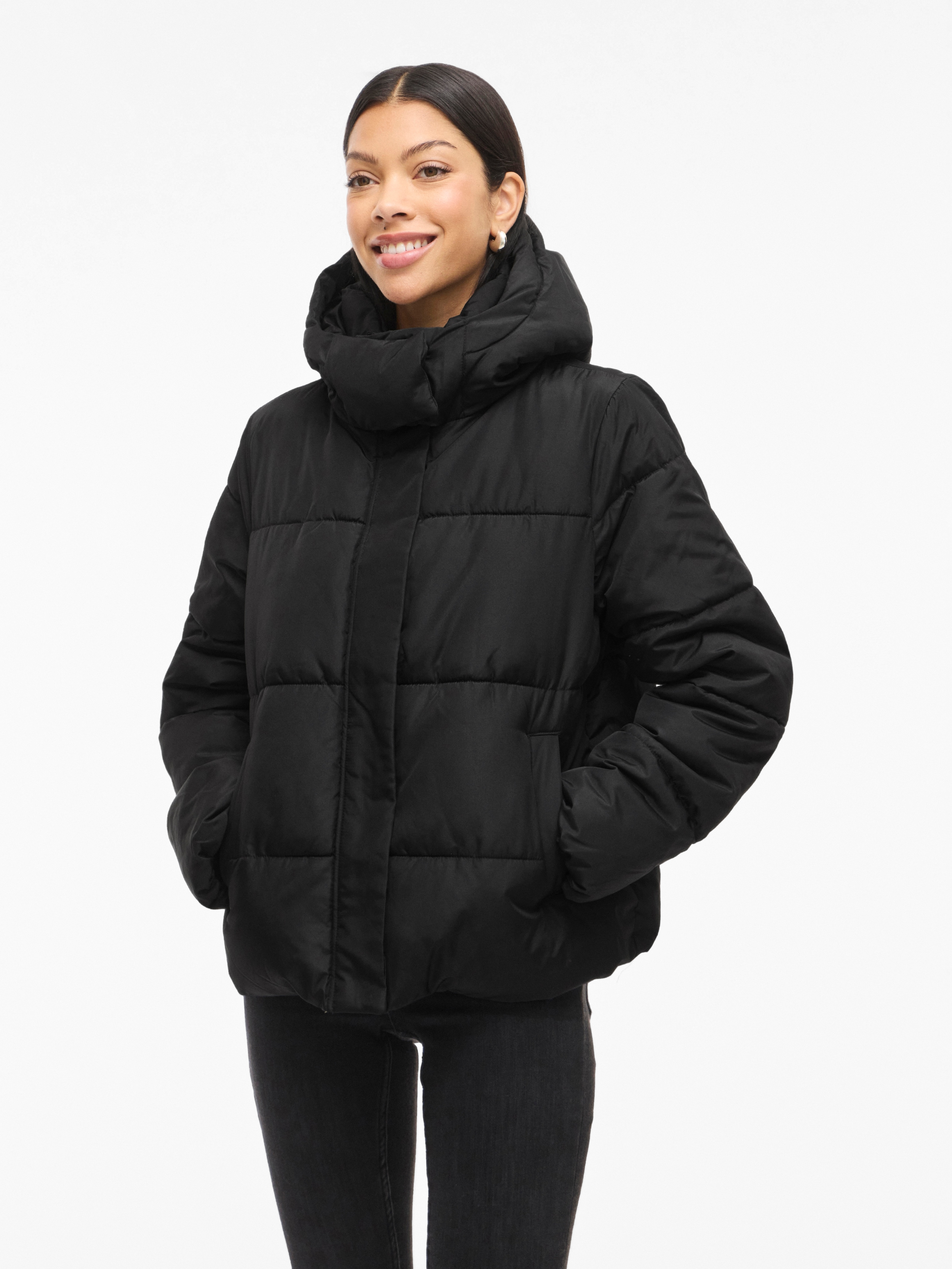 Vila Steppjacke »VIMILJA PADDED PUFFER - NOOS« mit Kapuze