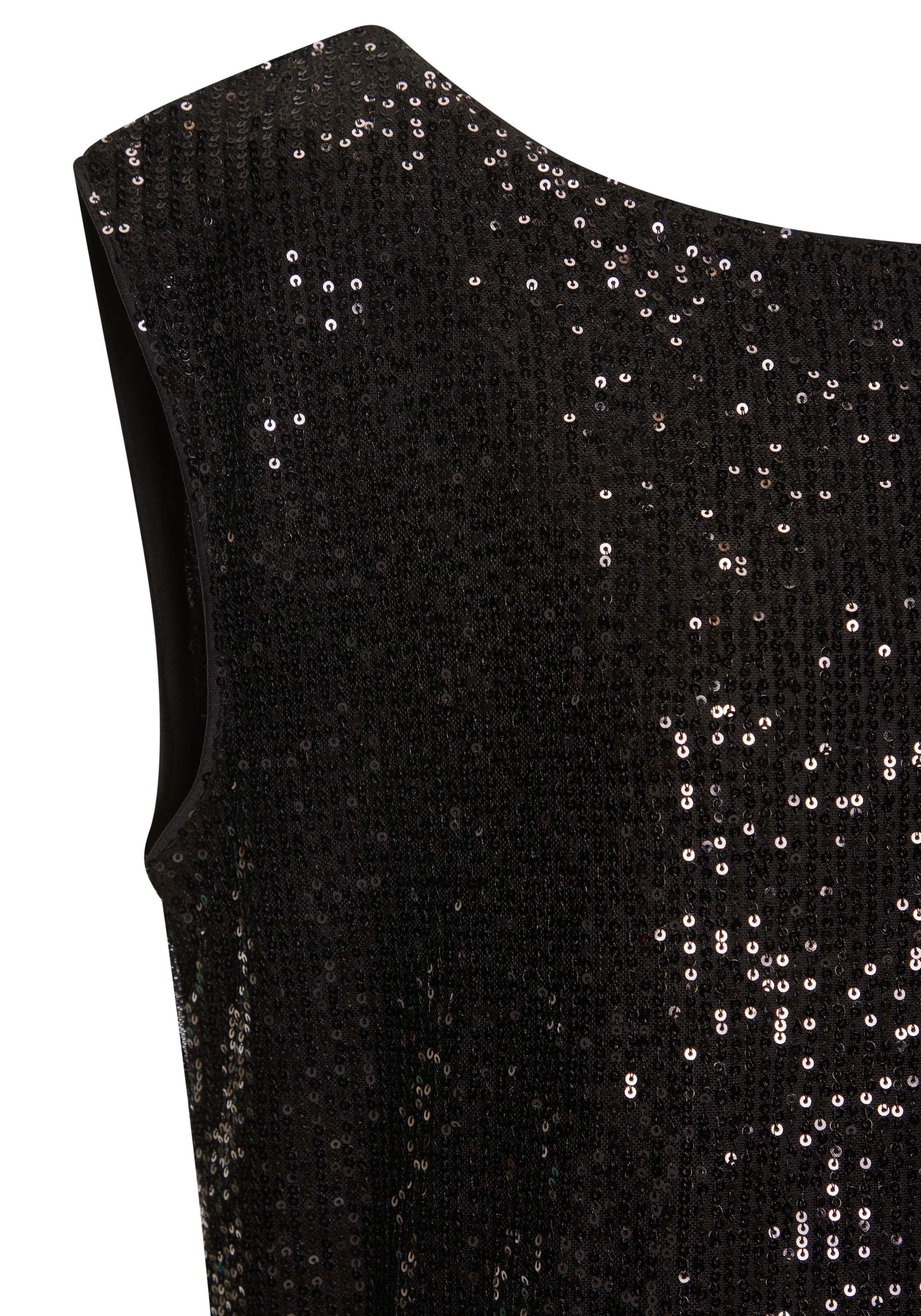 LASCANA Paillettenshirt mit breiten Trägern, Partytop, festlich