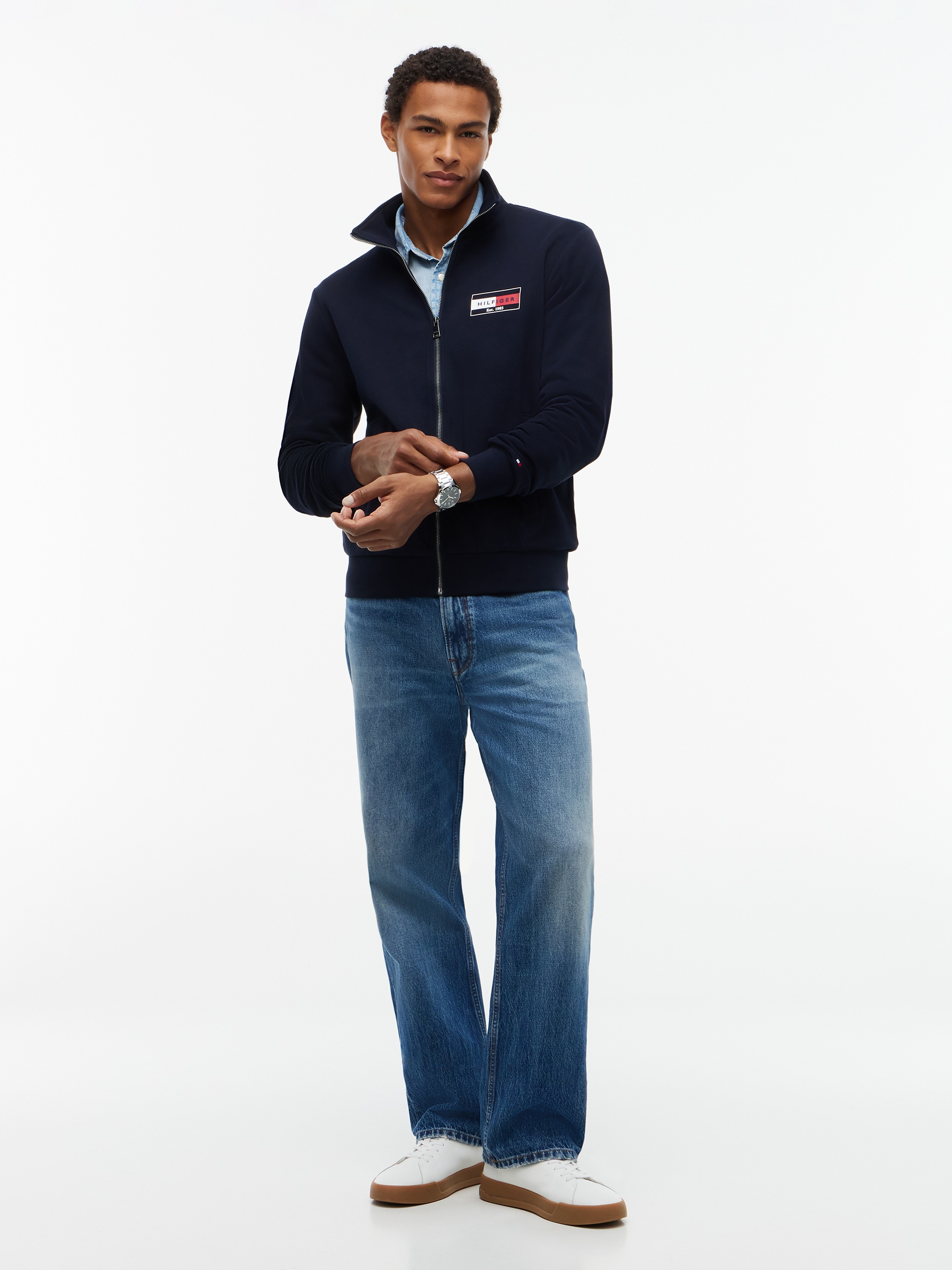 Tommy Hilfiger Sweatjacke »BRAND LOVE SMALL FLAG REGULAR«