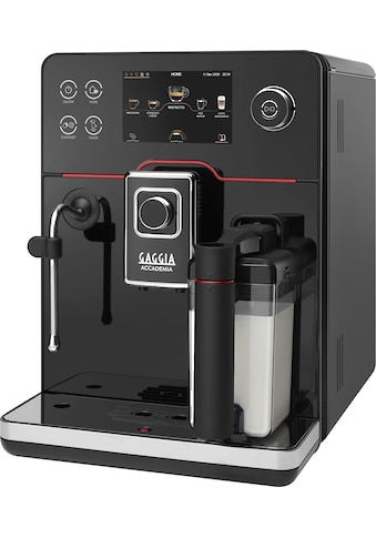 Kaffeevollautomat »Accademia«, hochwertige schwarze Glasfront