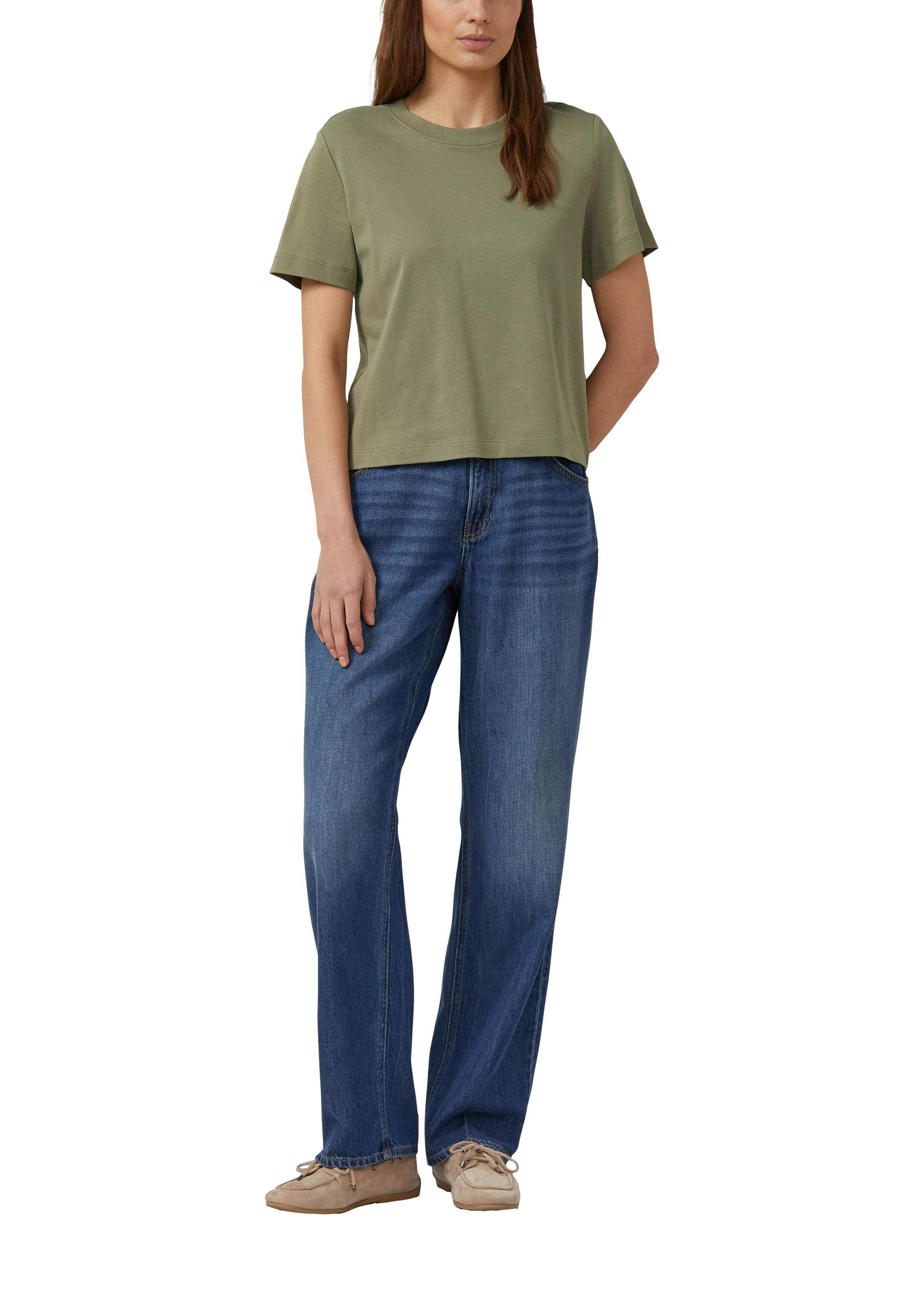 s.Oliver T-Shirt Sommershirt unifarben