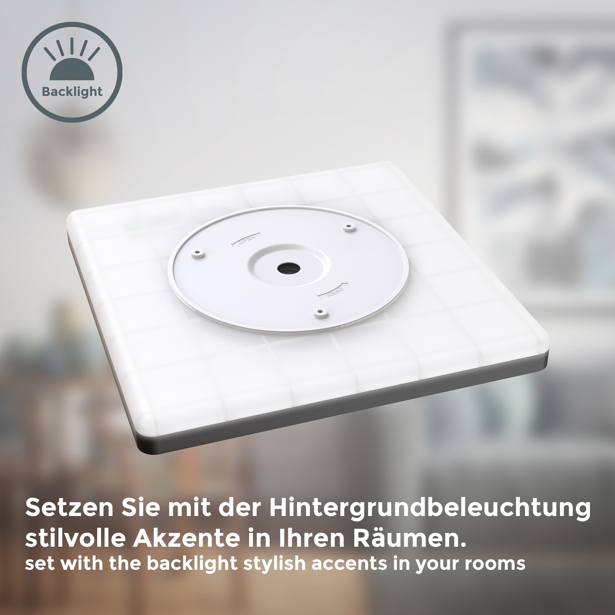 B.K.Licht Panel, 1 flammig, Leuchtmittel LED-Modul | LED fest integriert, Deckenleuchte, 18 Watt, ultra-flach, indirektes Licht, neutralweiß